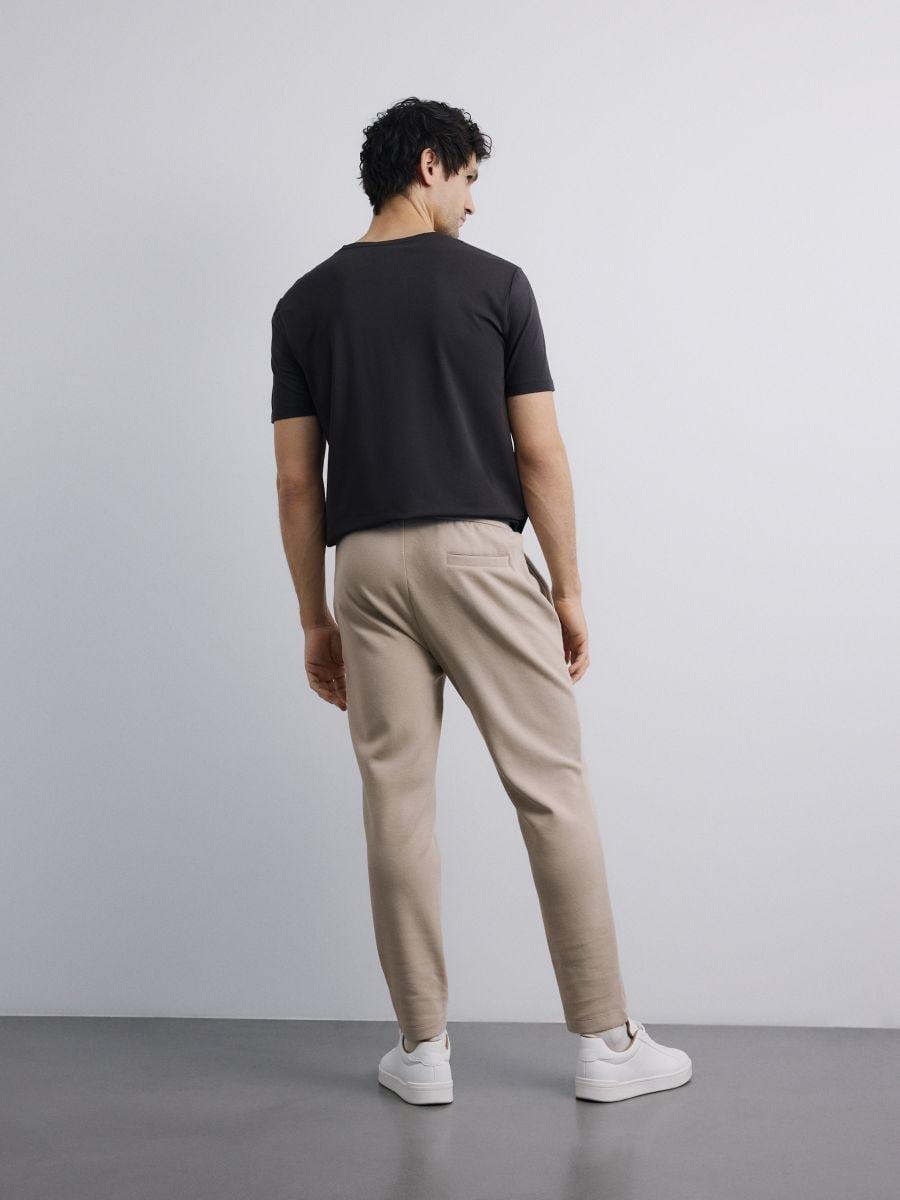 Beige Slim Sweatpants, Beige, large image number 2