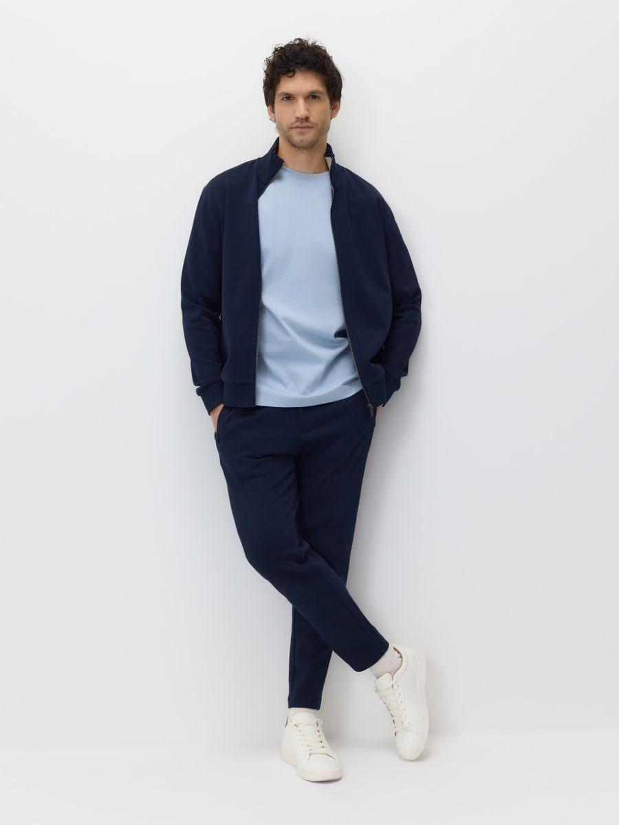 Navy Slim Sweatpants, Navy, large image number 0