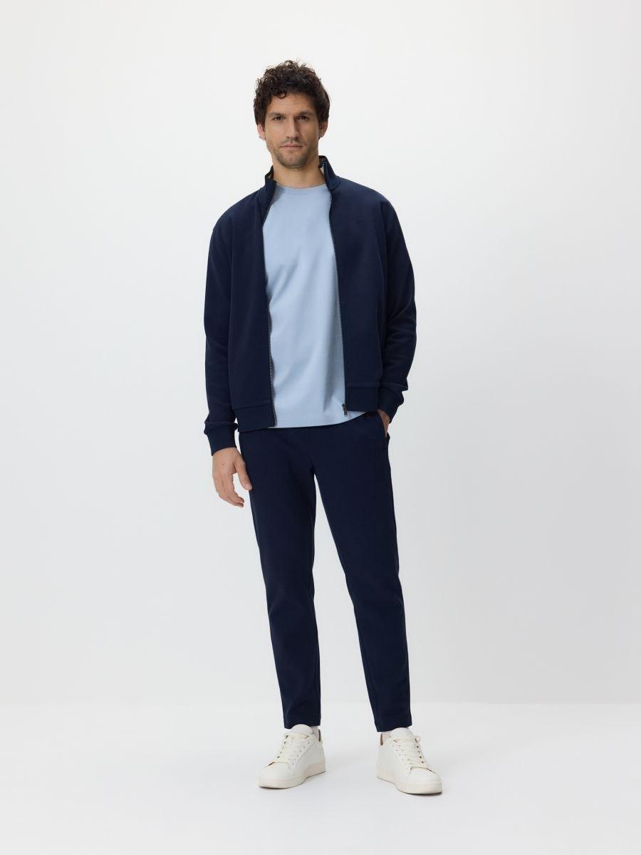 Navy Slim Sweatpants, Navy, medium