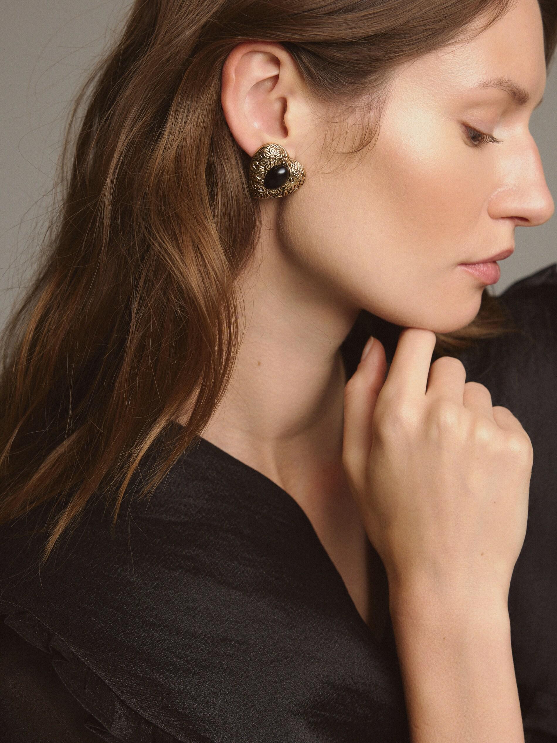 Multicolour Heart Earrings, Multicolor, large image number 1