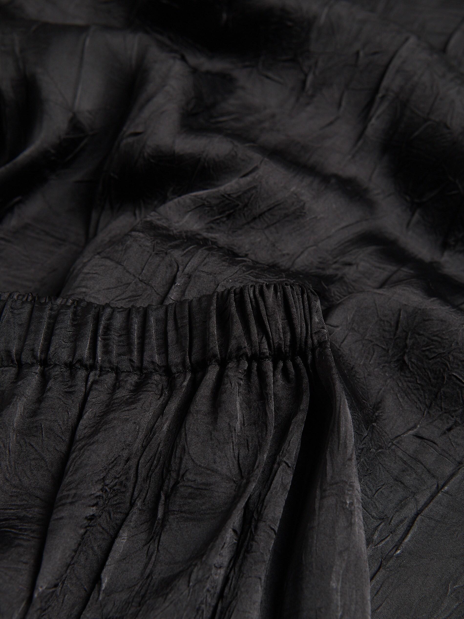 Black Crease Effect Trousers, Black, large image number 4