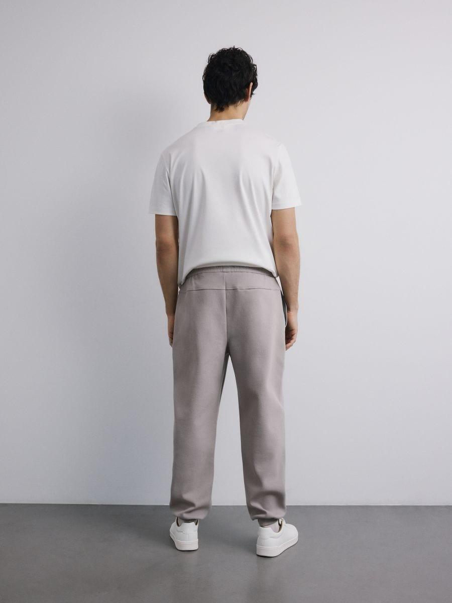 Beige Comfort Fit Sweatpants, Beige, large image number 1