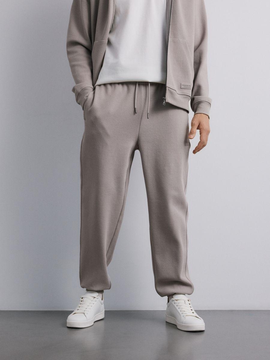 بنطال رياضي بقصة مريحة بيج, Beige, medium