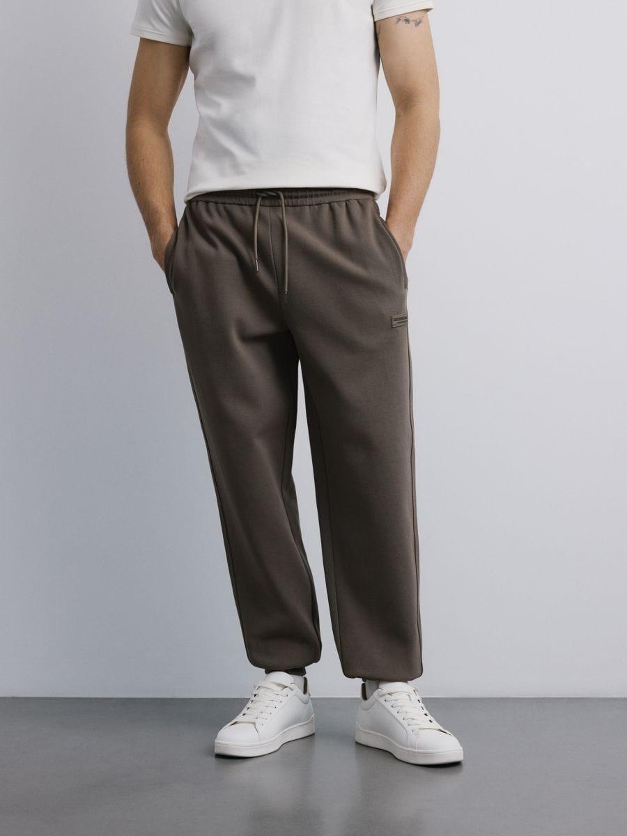 بنطال رياضي بقصة مريحة أخضر, Green, medium