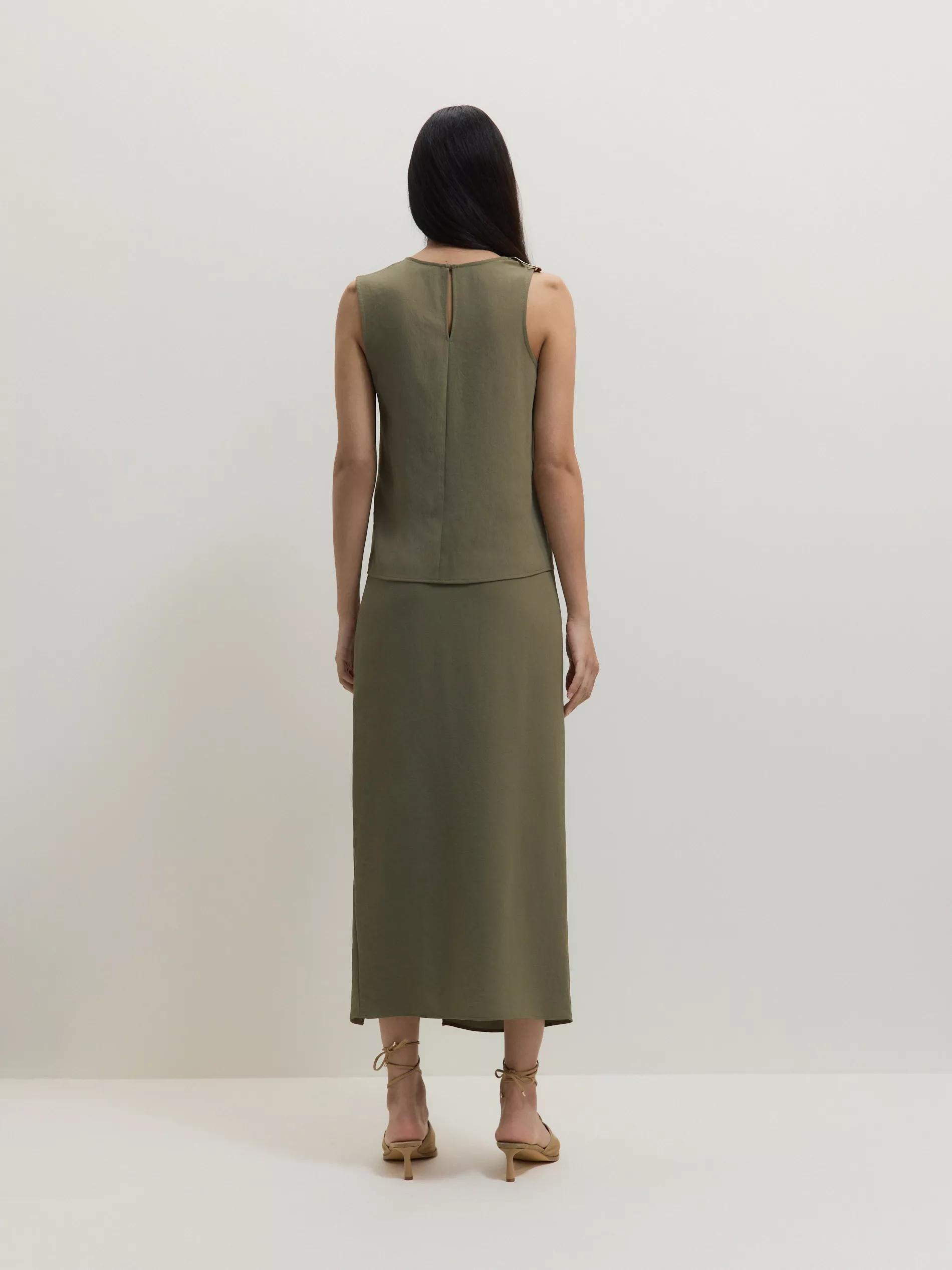Green Skirt With Decorative Buckle, , large image number 3