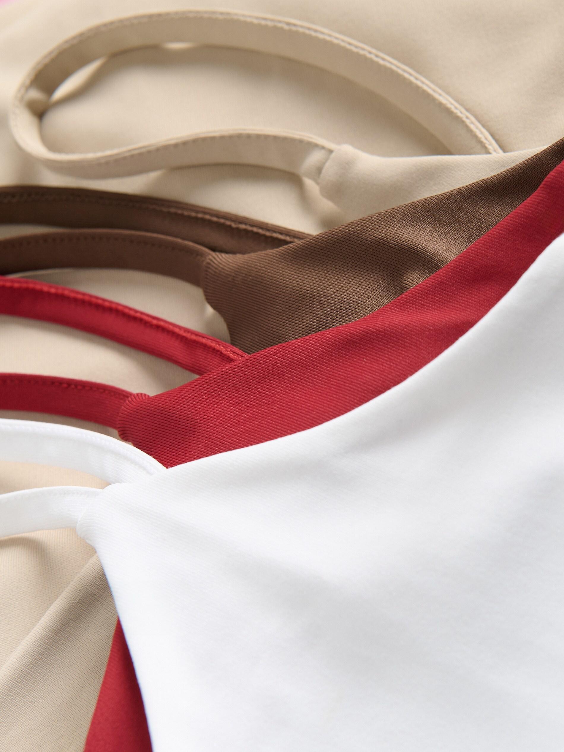 Brown Plain Spaghetti Strap Top, Brown, large image number 1