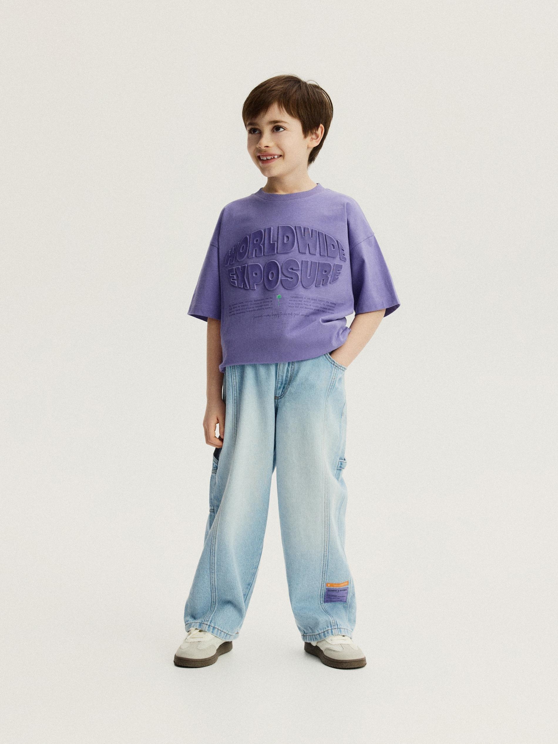 Blue Baggy Jeans, Blue, large image number 0