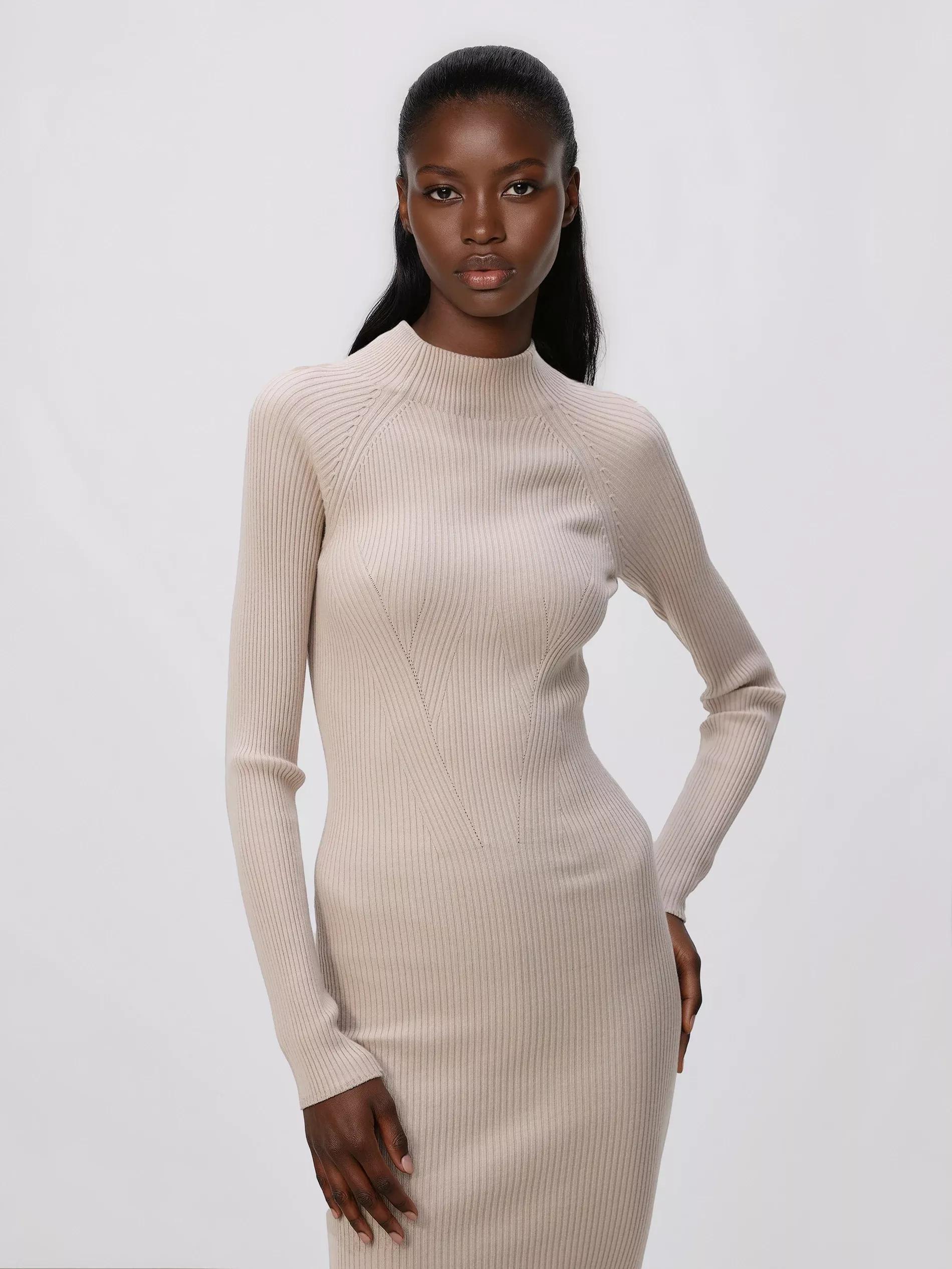 Beige Maxi Dress, Beige, large image number 2