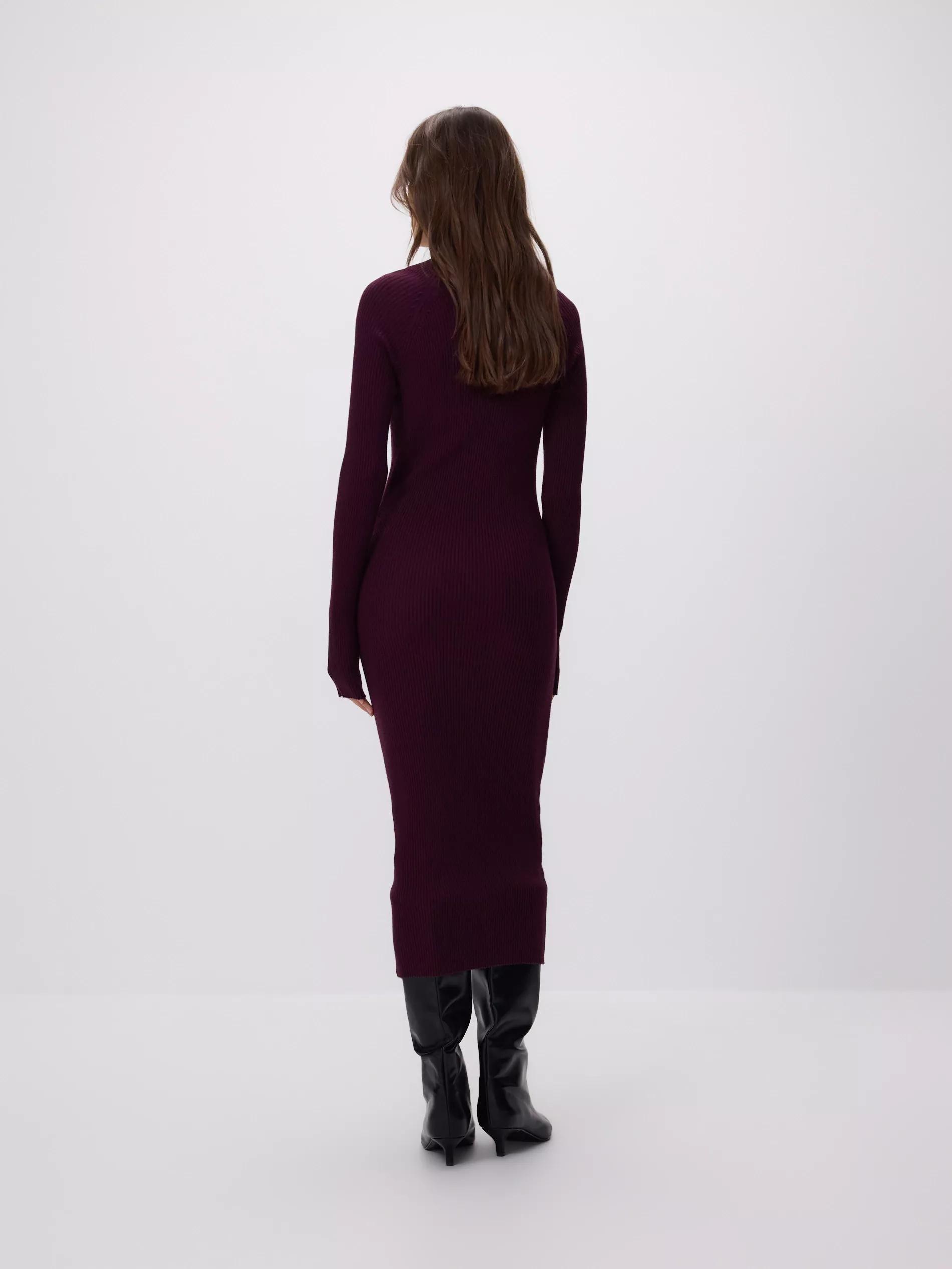 Burgundy Maxi Dress, Burgundy, large image number 3