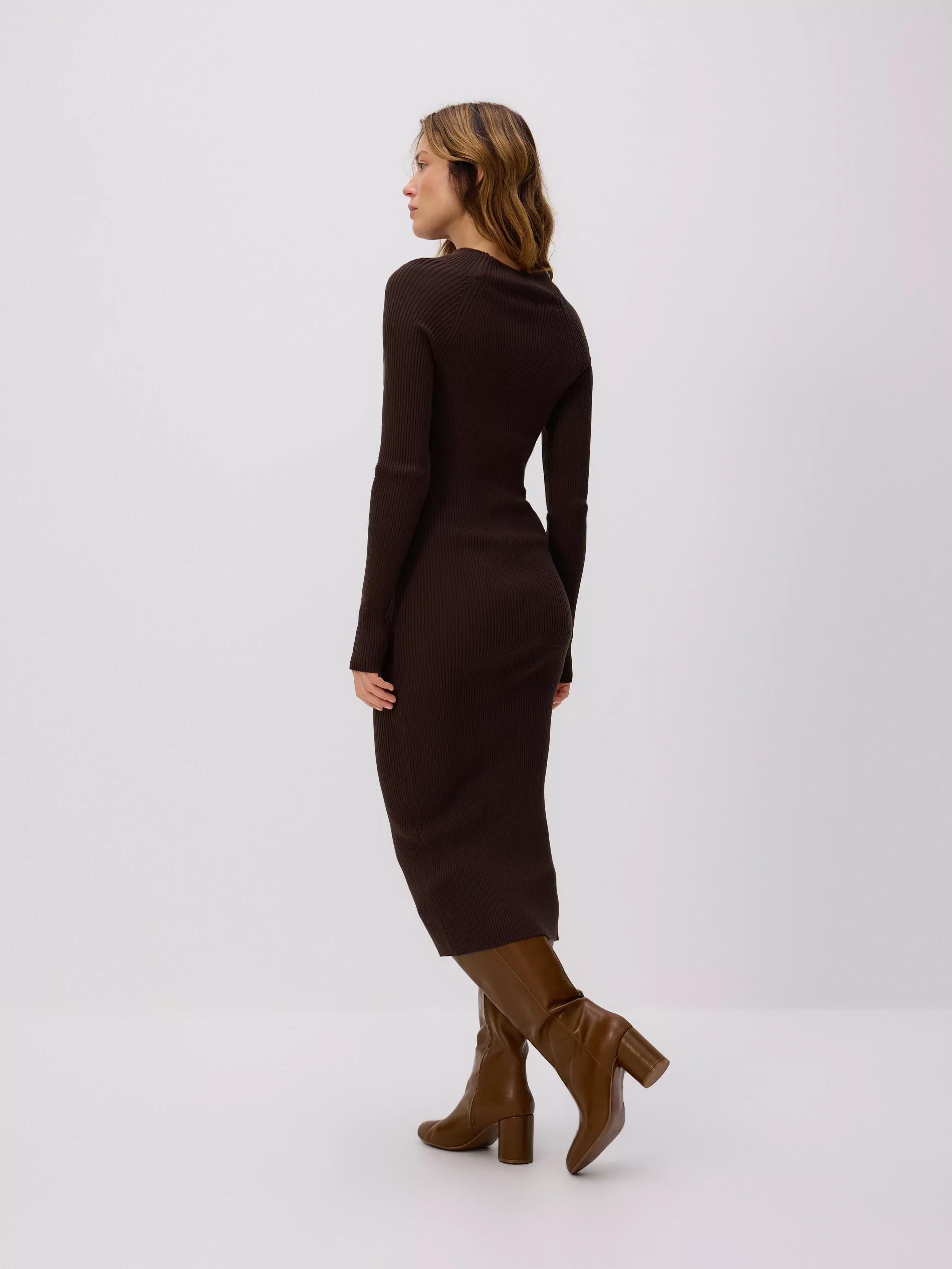 Brown Maxi Dress, Brown, large image number 3