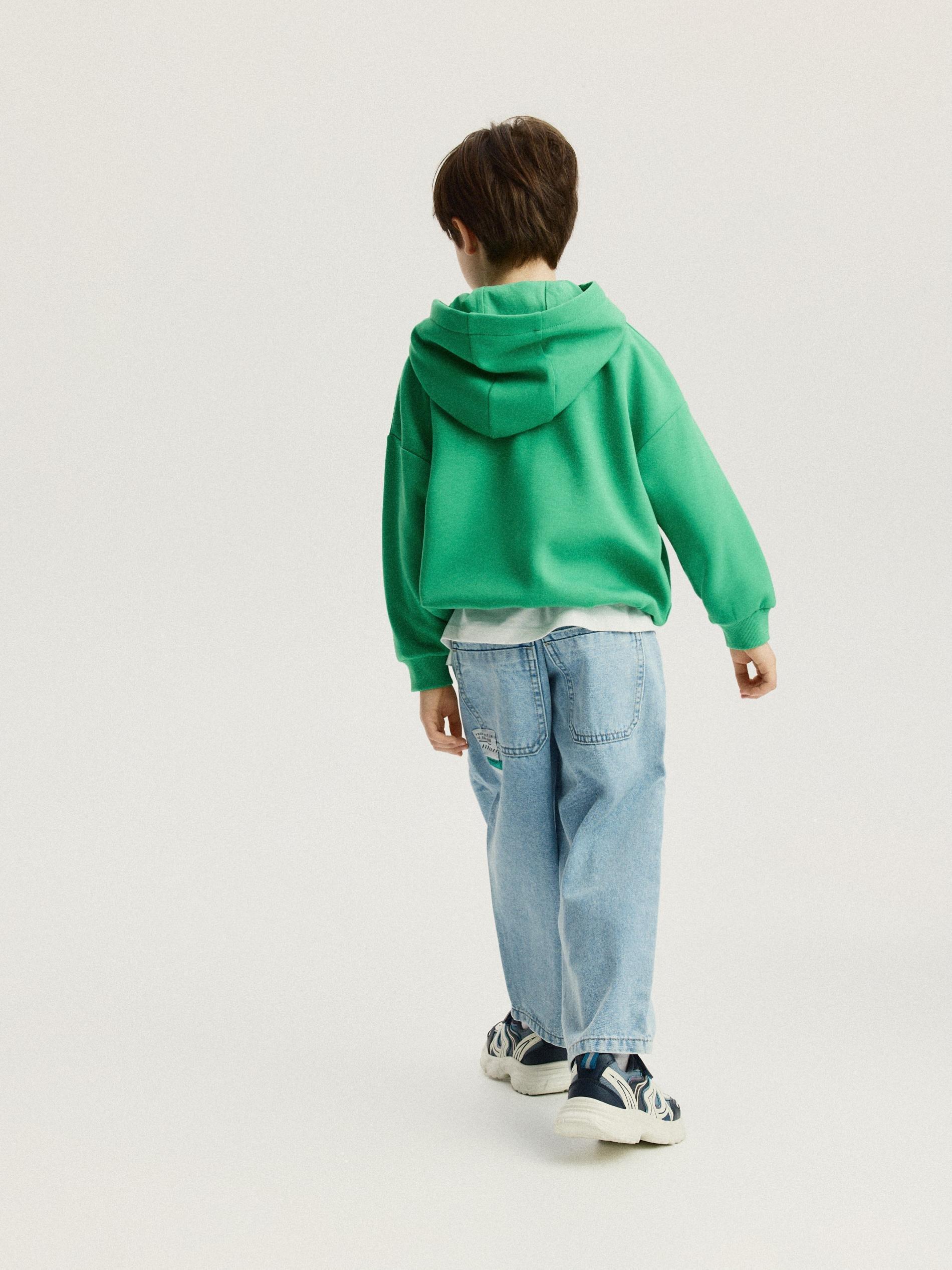Blue Baggy Jeans, Blue, large image number 4