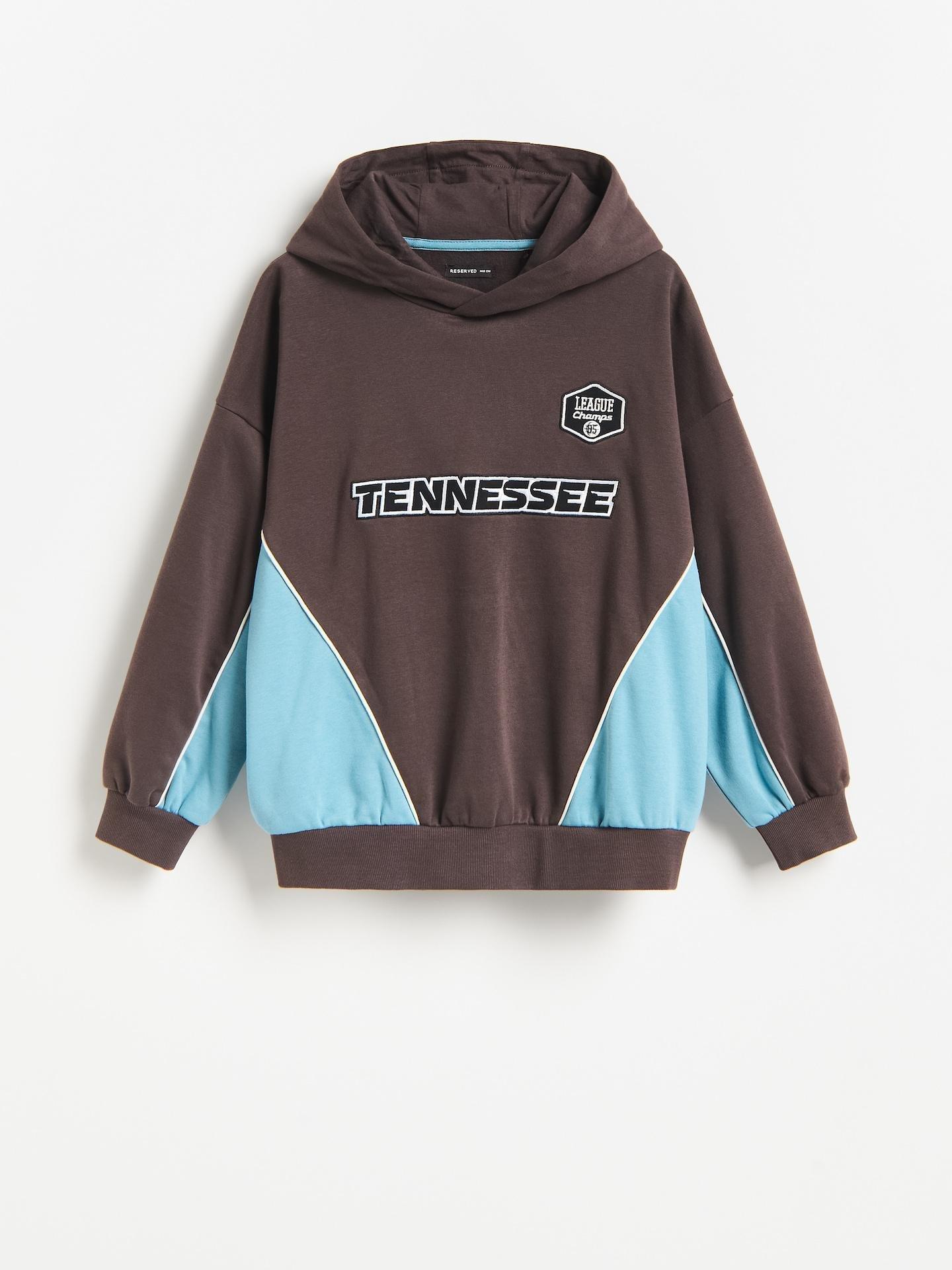 Brown Cotton Hoodie, Brown, medium