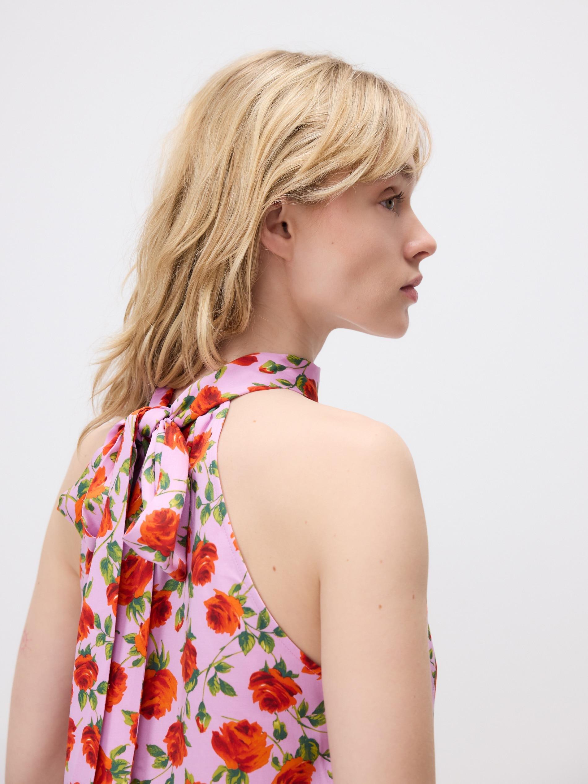 Multicolour Patterned Viscose Blouse, Multicolor, large image number 3