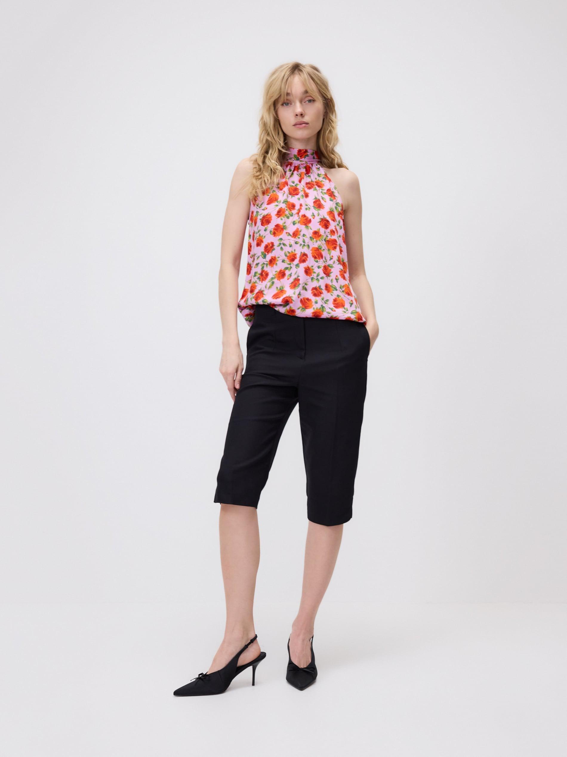 Multicolour Patterned Viscose Blouse, Multicolor, large image number 5