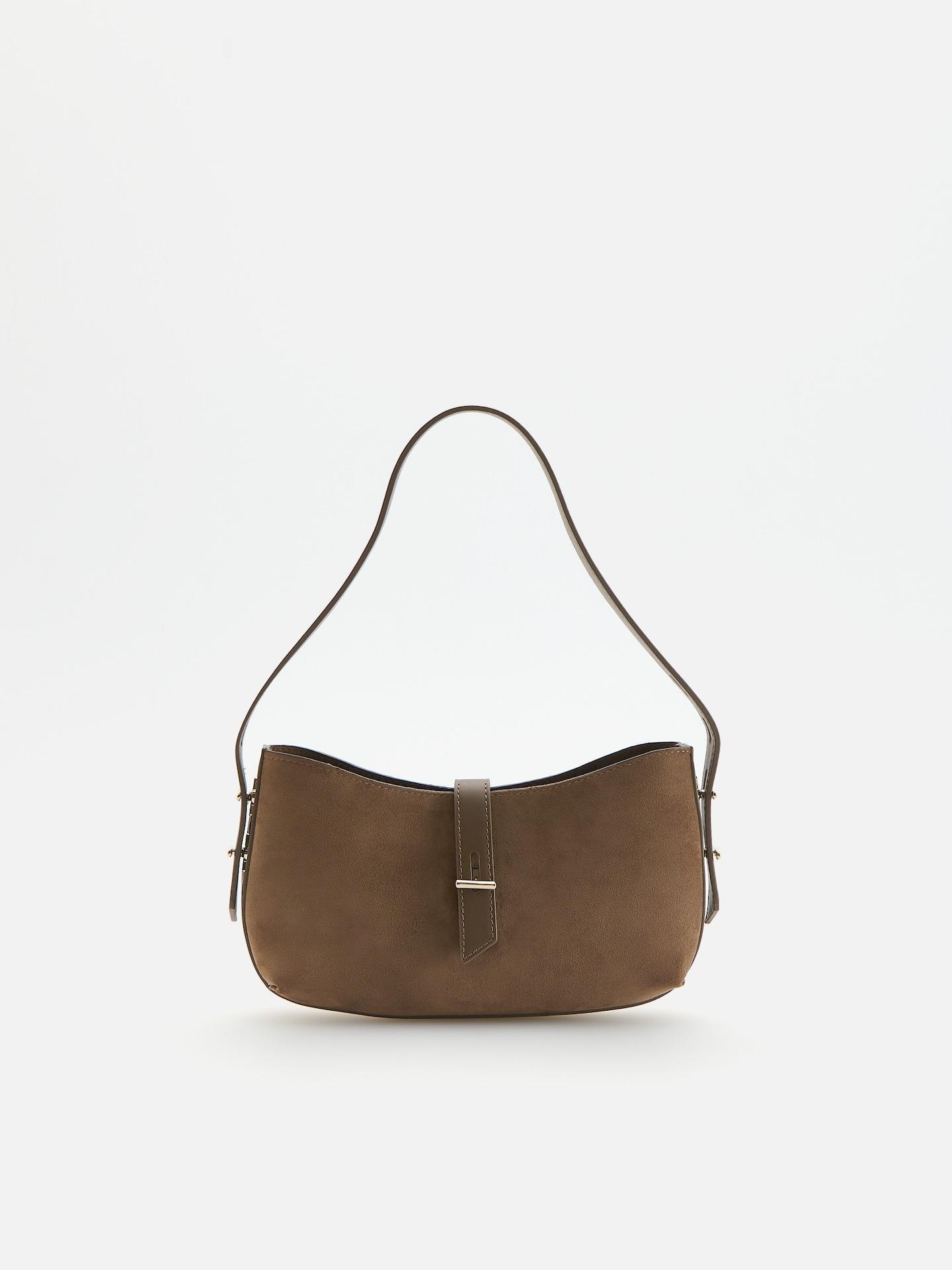 Brown Shoulder Bag, Brown, medium