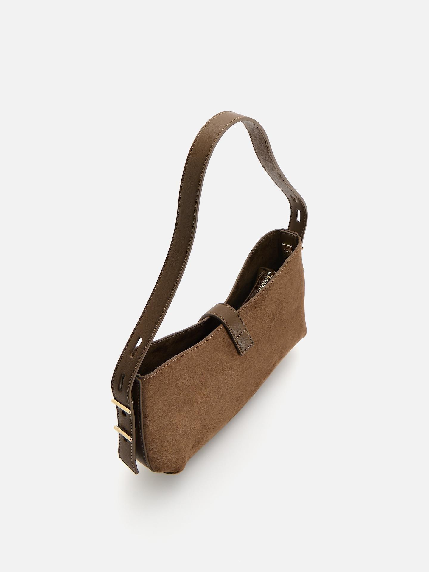 Brown Shoulder Bag, Brown, large image number 1