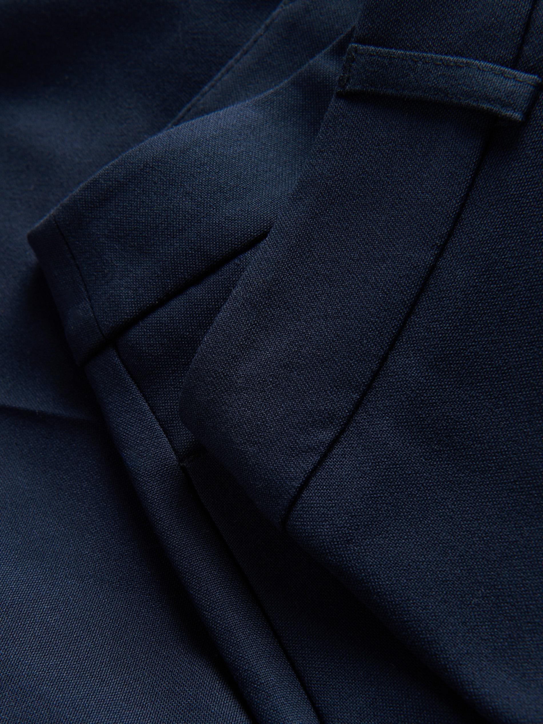 Navy Wide Trousers With Crease, , large image number 5