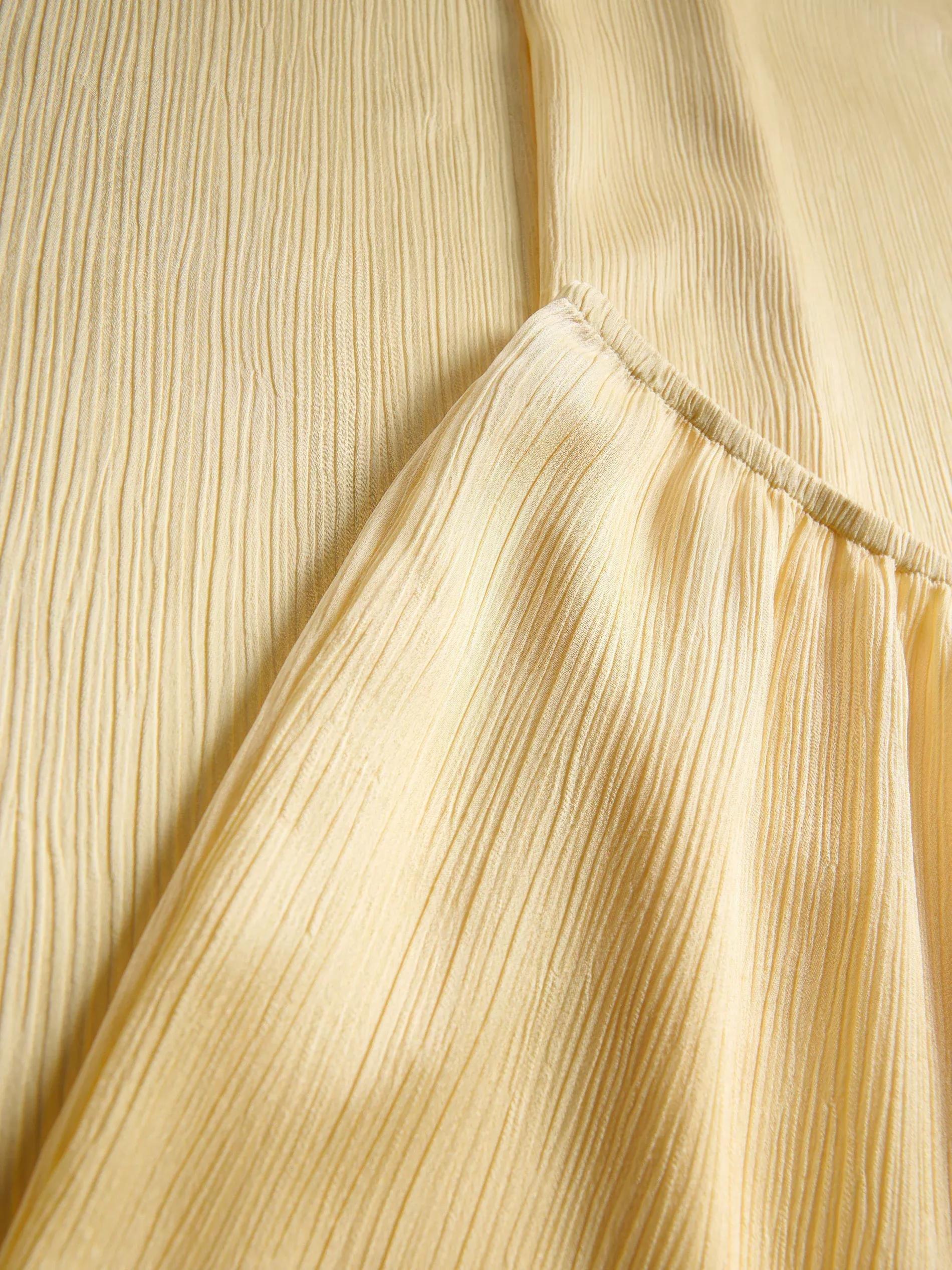 Yellow Wide-Leg Trousers, , large image number 5