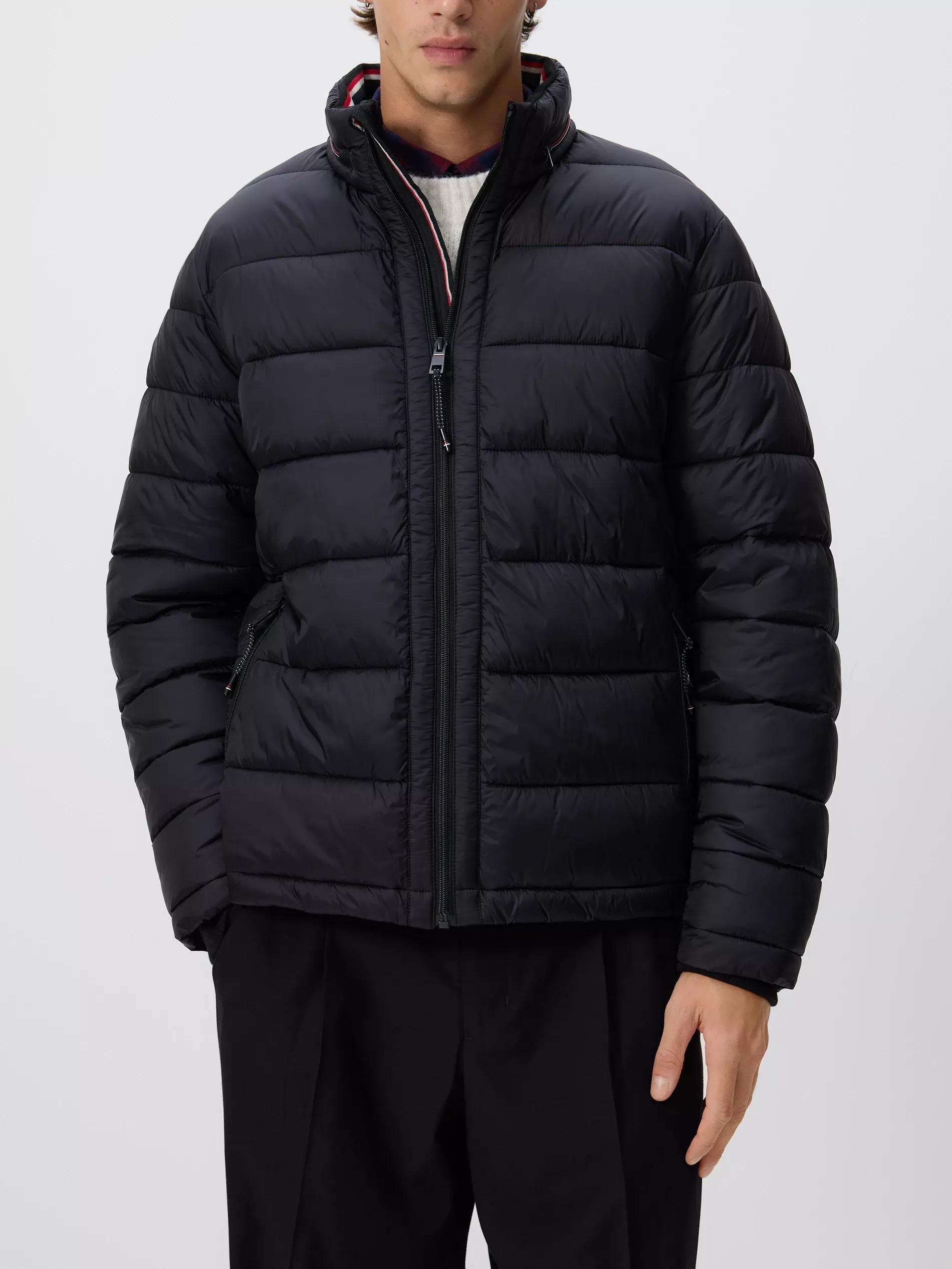 BLACK Quilted jacket with folding hood, Black, large image number 0