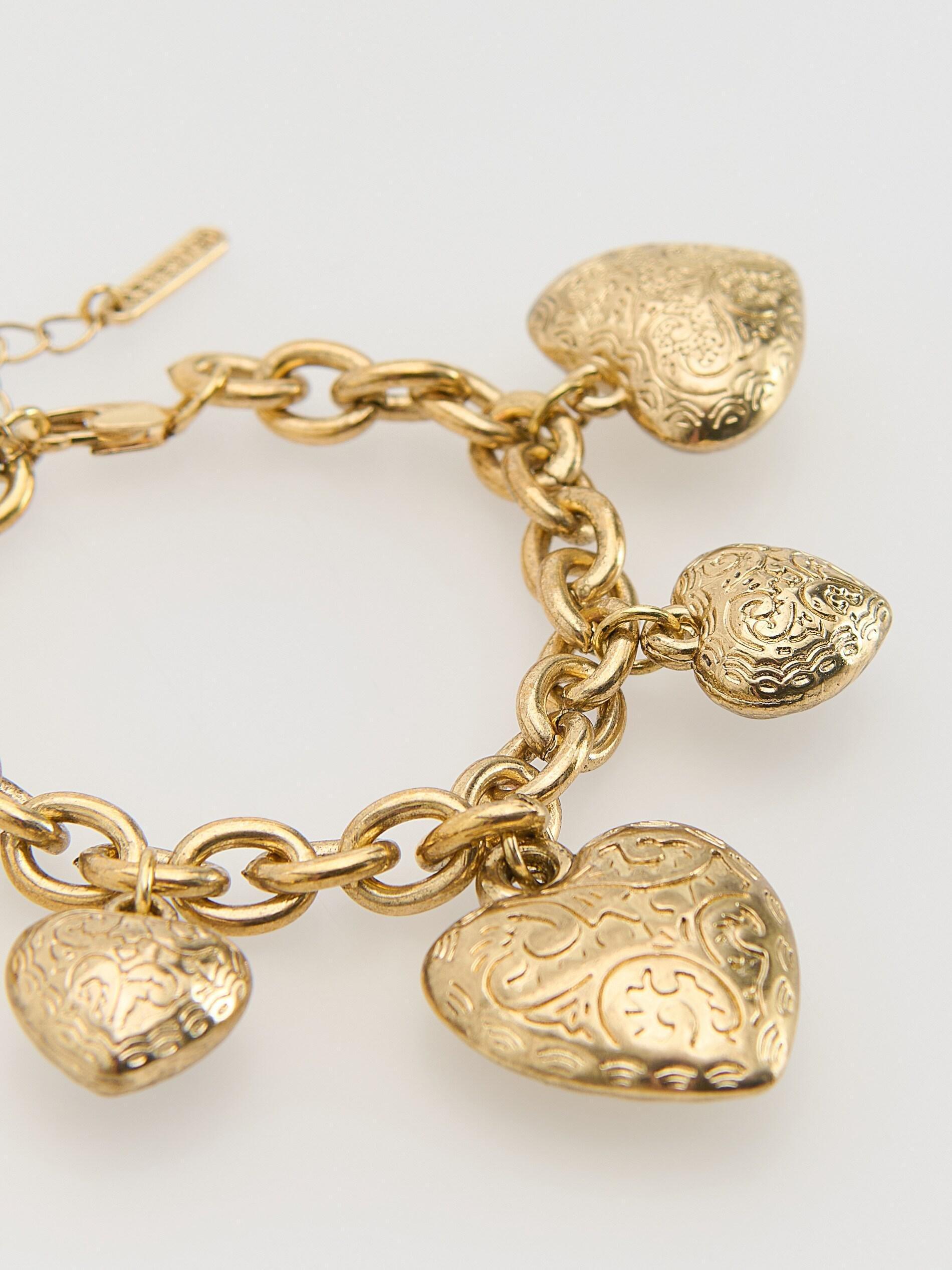 Golden Bracelet With Pendants, Golden, medium