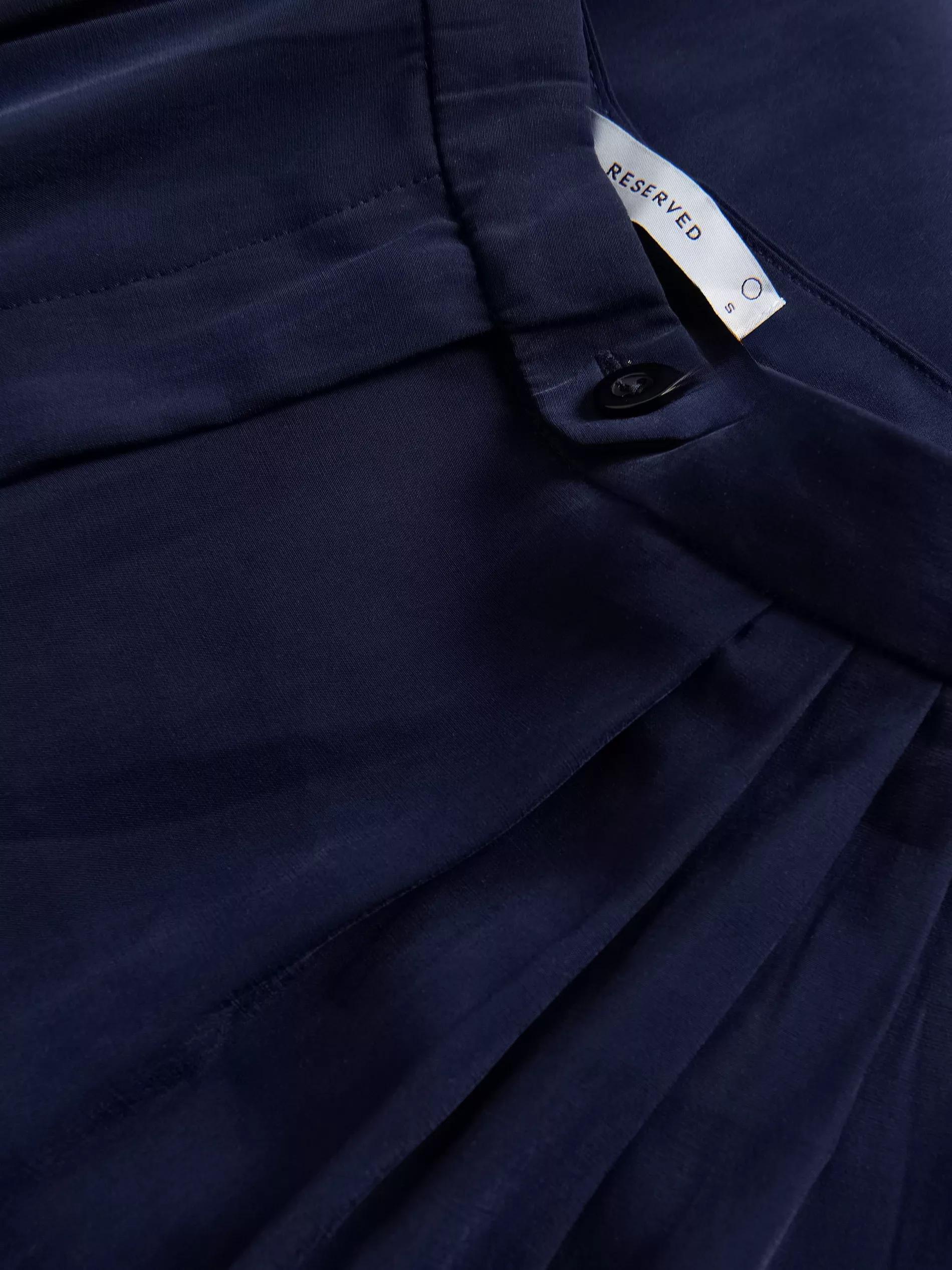 NAVY Viscose rich palazzo trousers, Navy, large image number 5