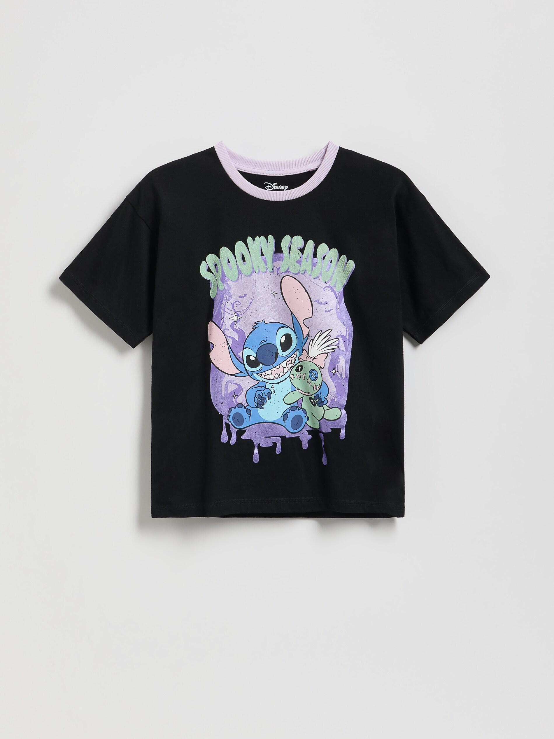Black Lilo & Stitch T-Shirt, Black, large image number 0