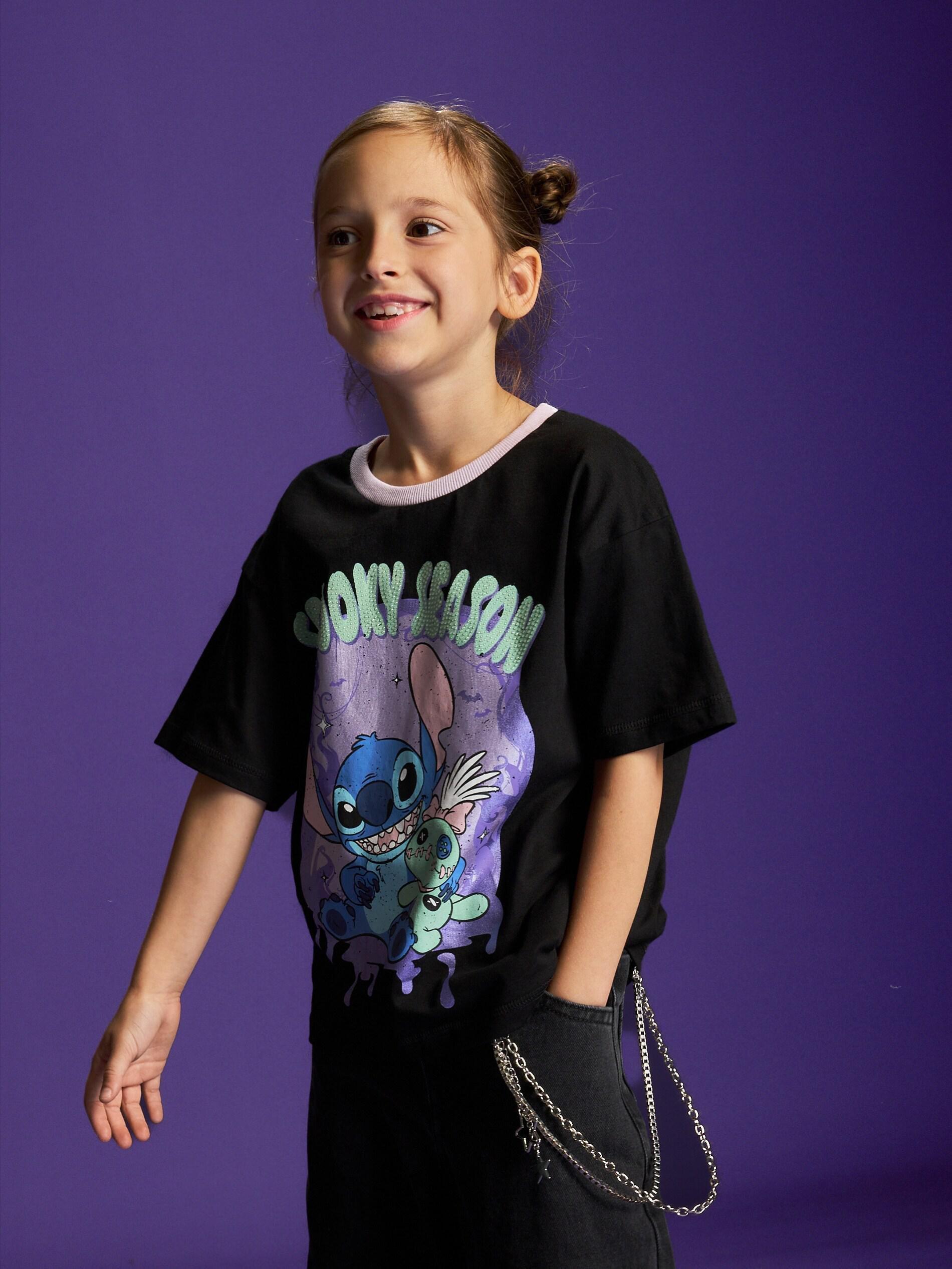 Black Lilo & Stitch T-Shirt, Black, large image number 3