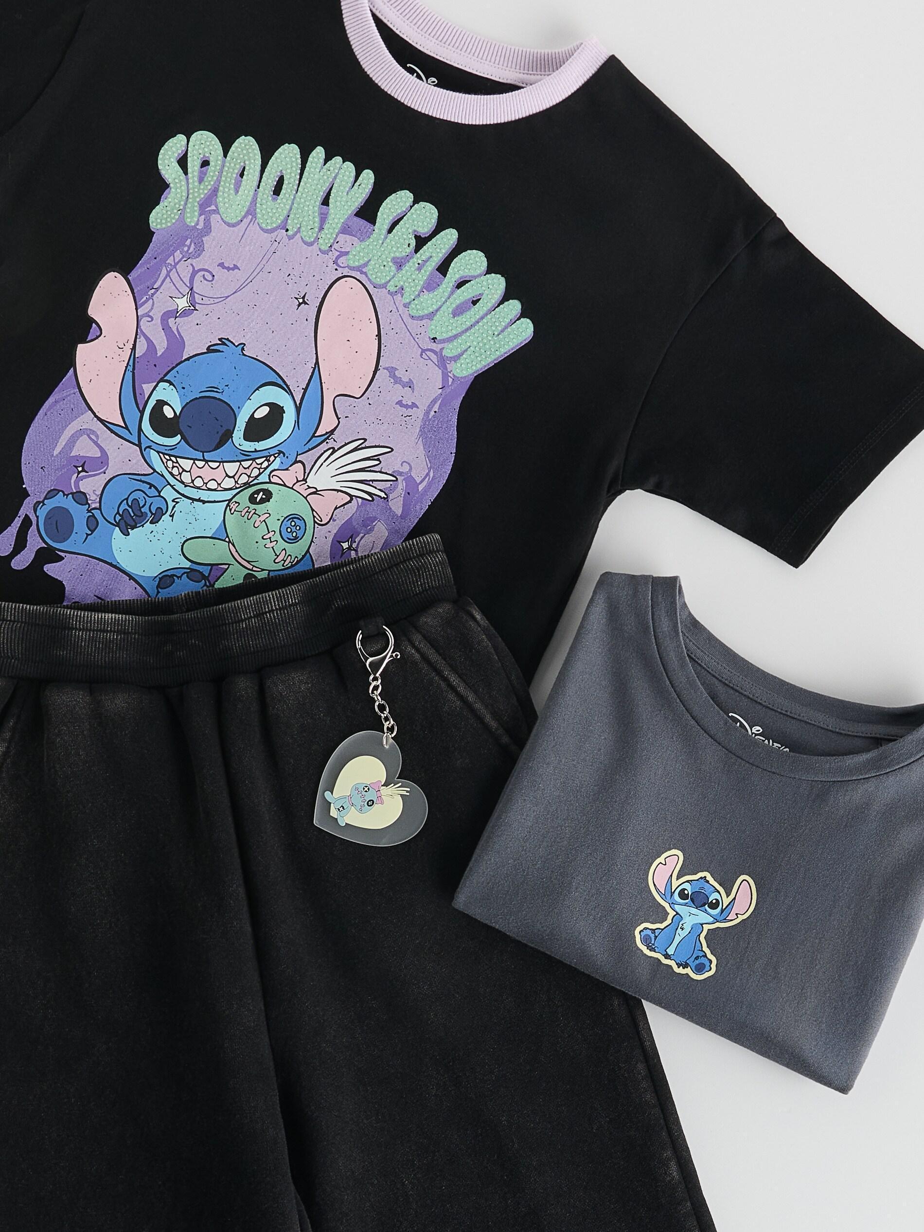 Black Lilo & Stitch T-Shirt, Black, large image number 4