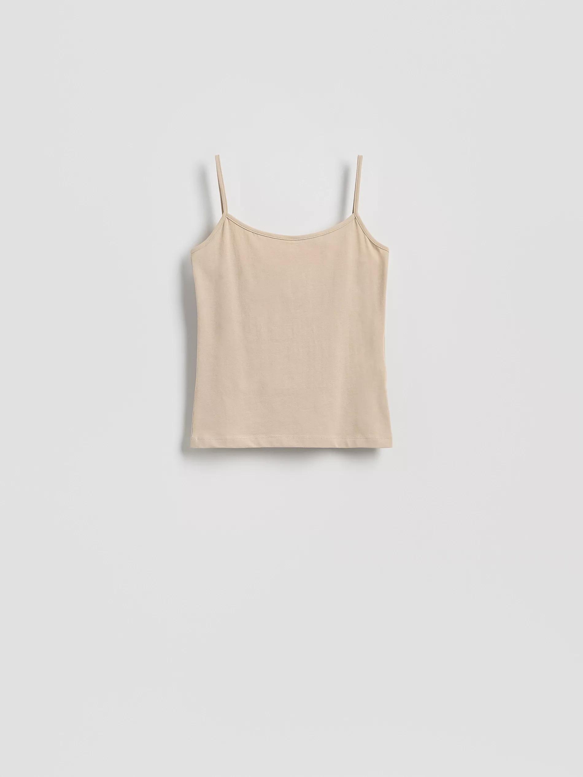 Biege Cotton Top, Ivory, large image number 1