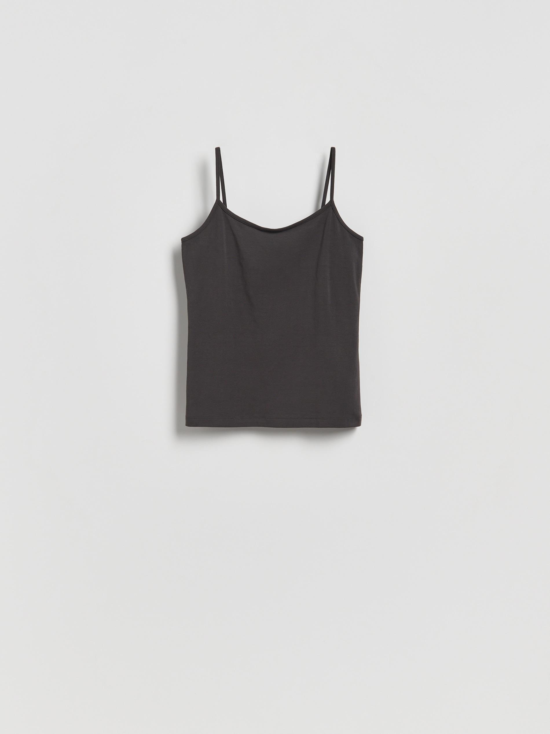 Grey Cotton Top, Grey, large image number 4