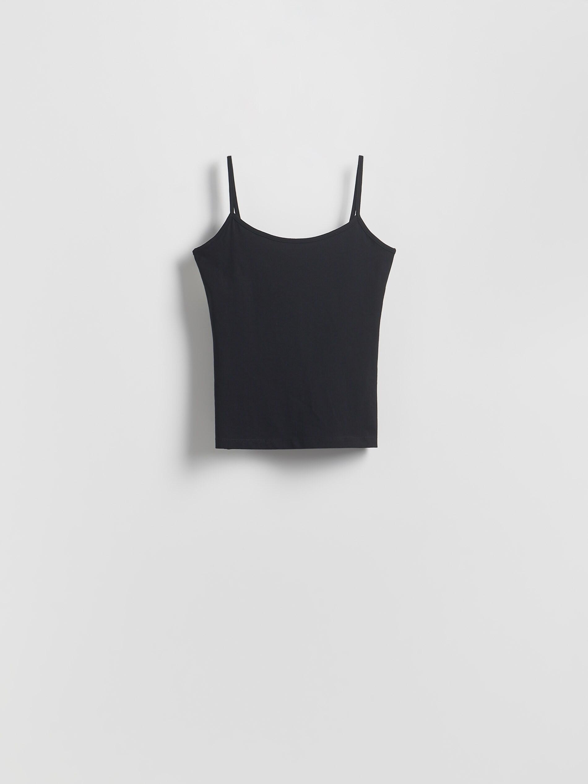 توب قطن أسود, Black, medium