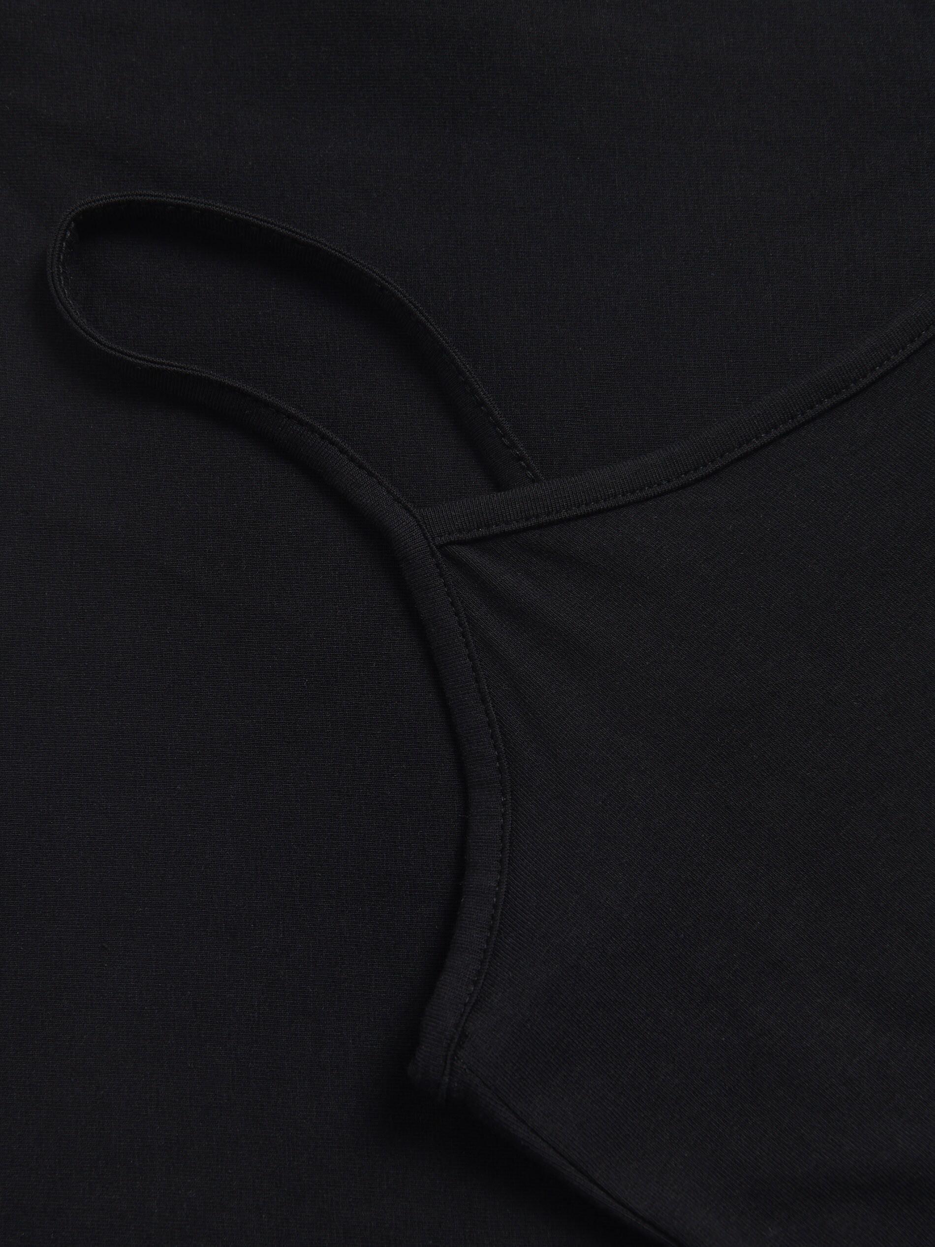توب قطن أسود, Black, medium