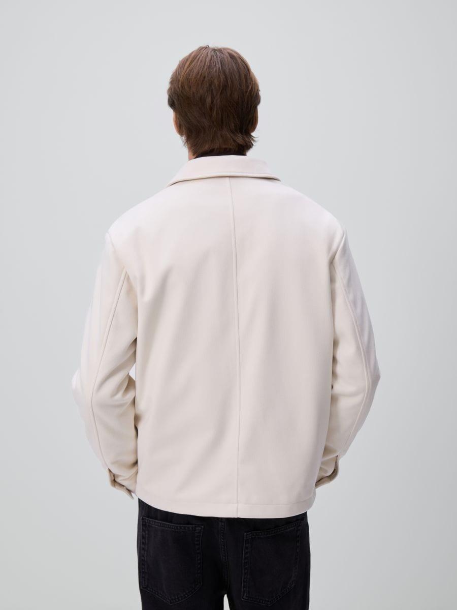 Cream Shacket, Ivory, medium