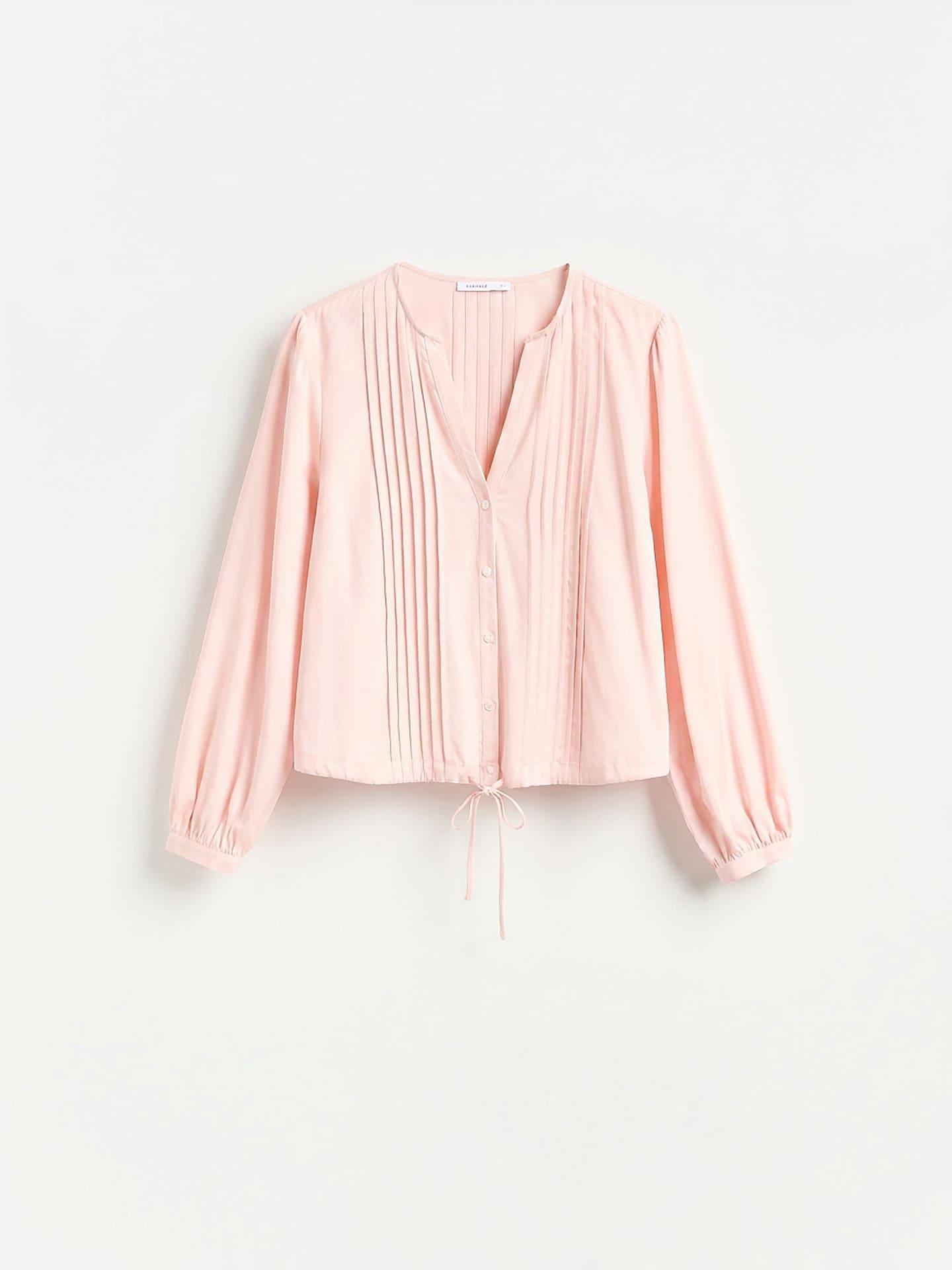 Pink Blouse With Pleats, Pink, large image number 3