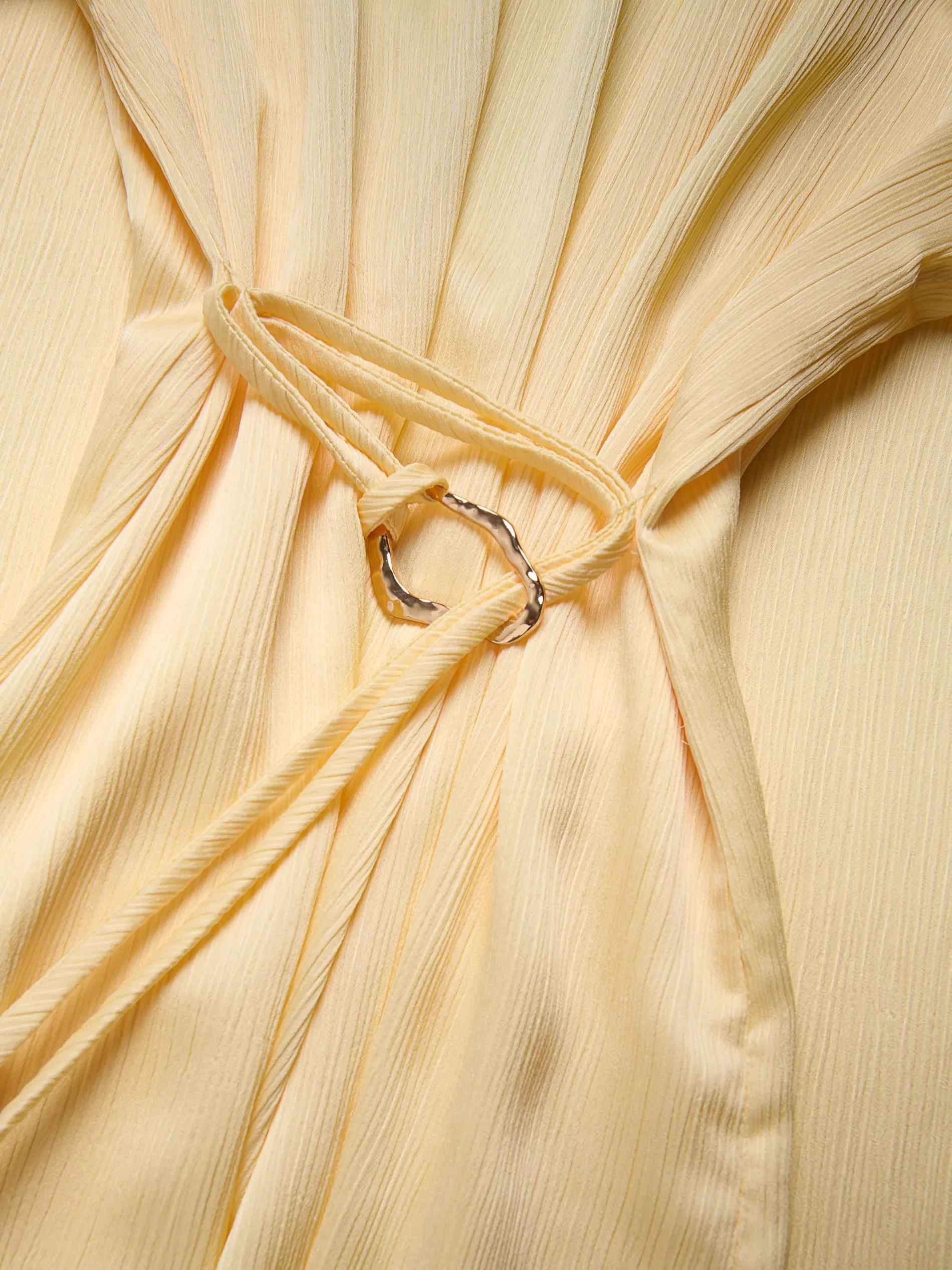 Yellow Jacket With Decorative Knot, , large image number 5