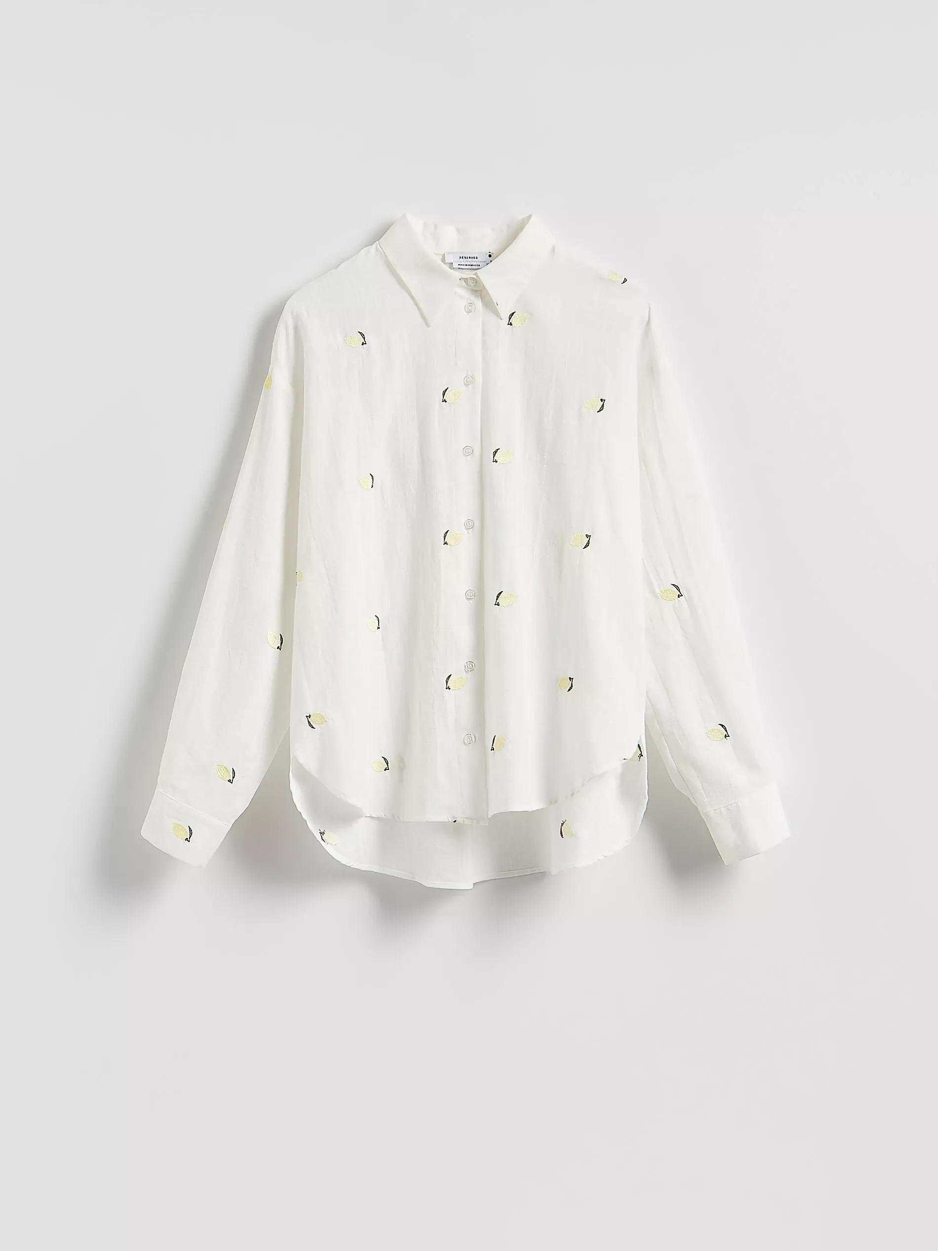 Yellow Shirt With Embroidered Embellishment, , large image number 1
