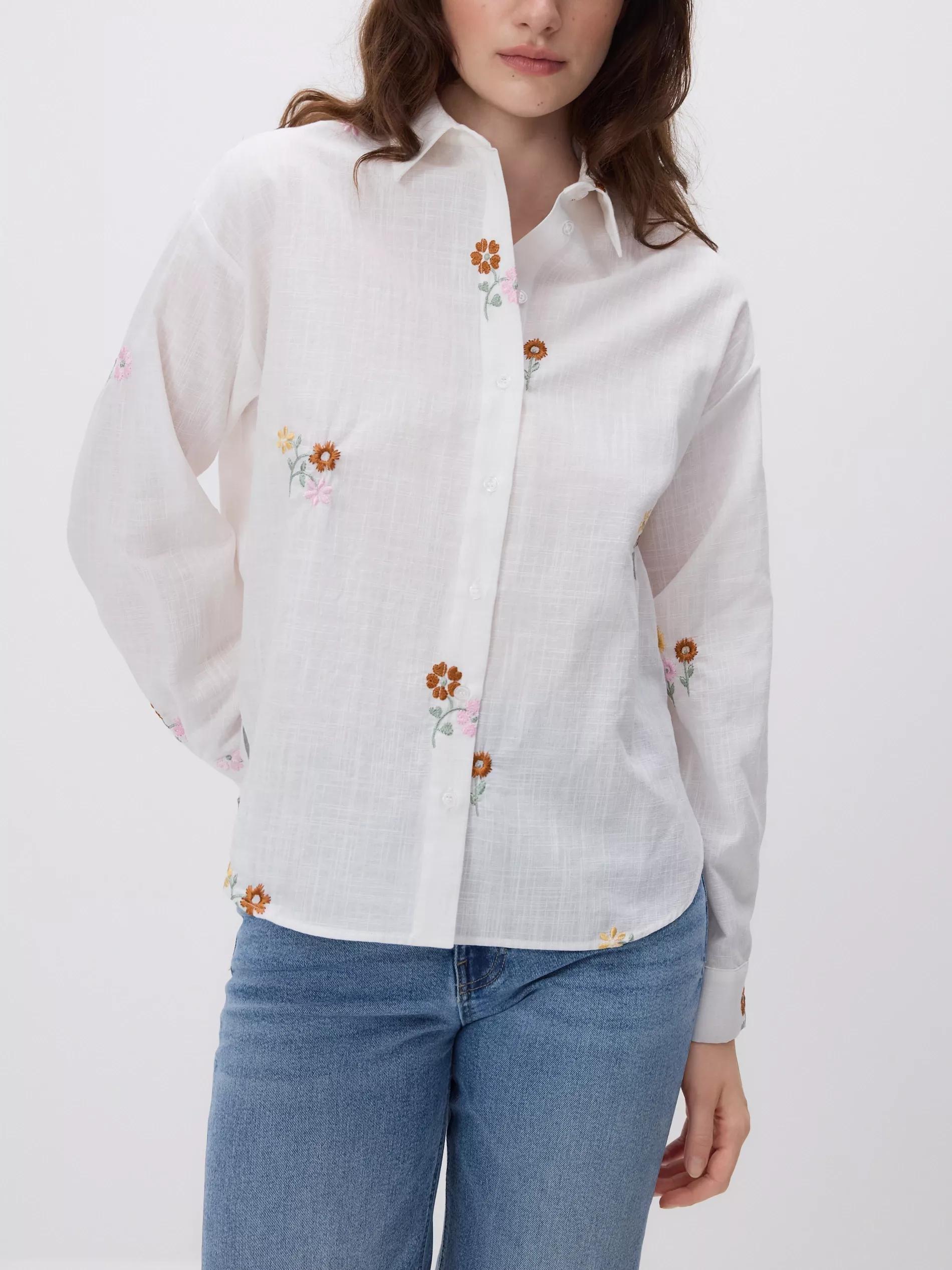 Multicolour Shirt With Embroidered Embellishment, Multicolor, large image number 2