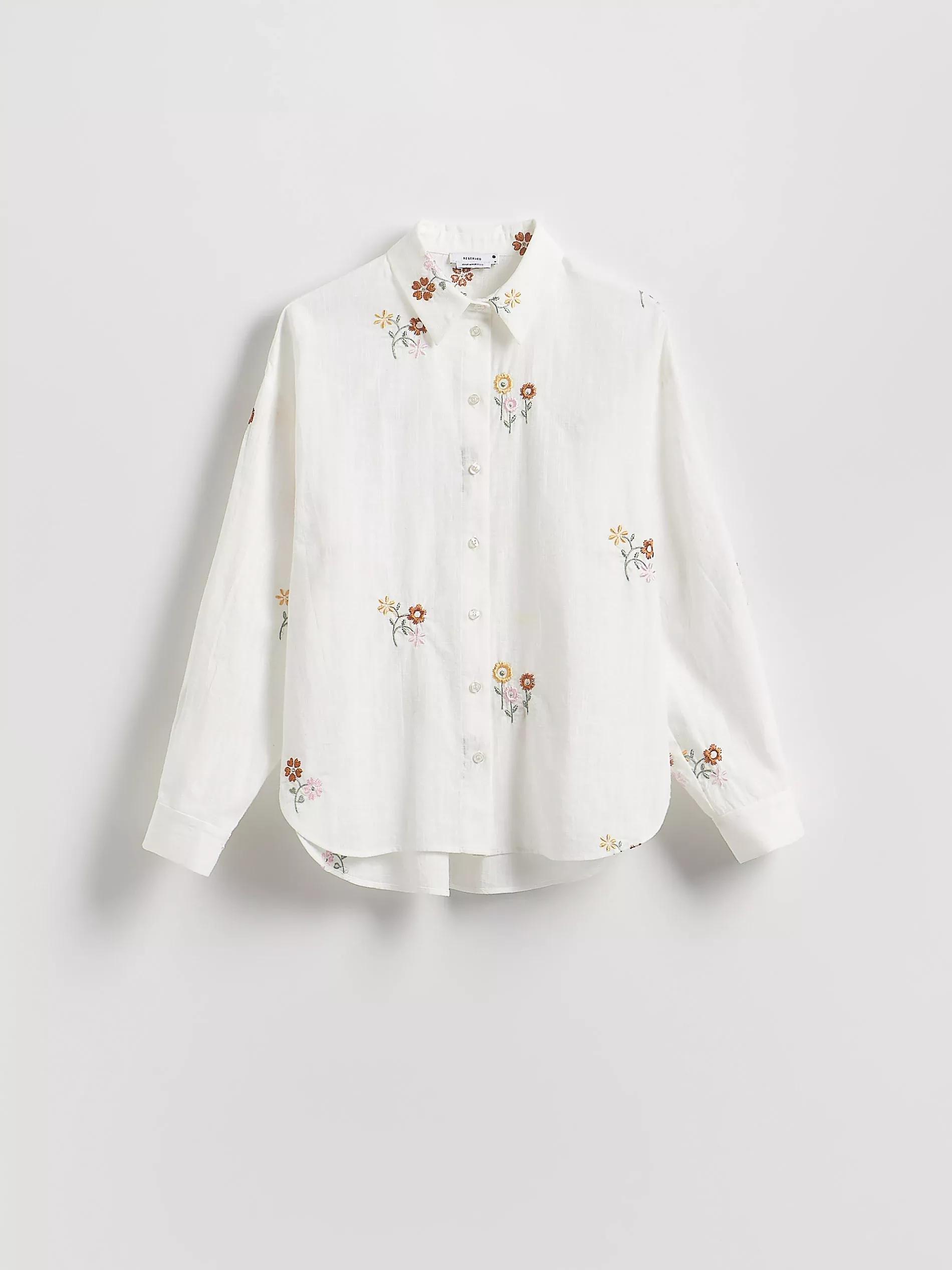 Multicolour Shirt With Embroidered Embellishment, Multicolor, large image number 5