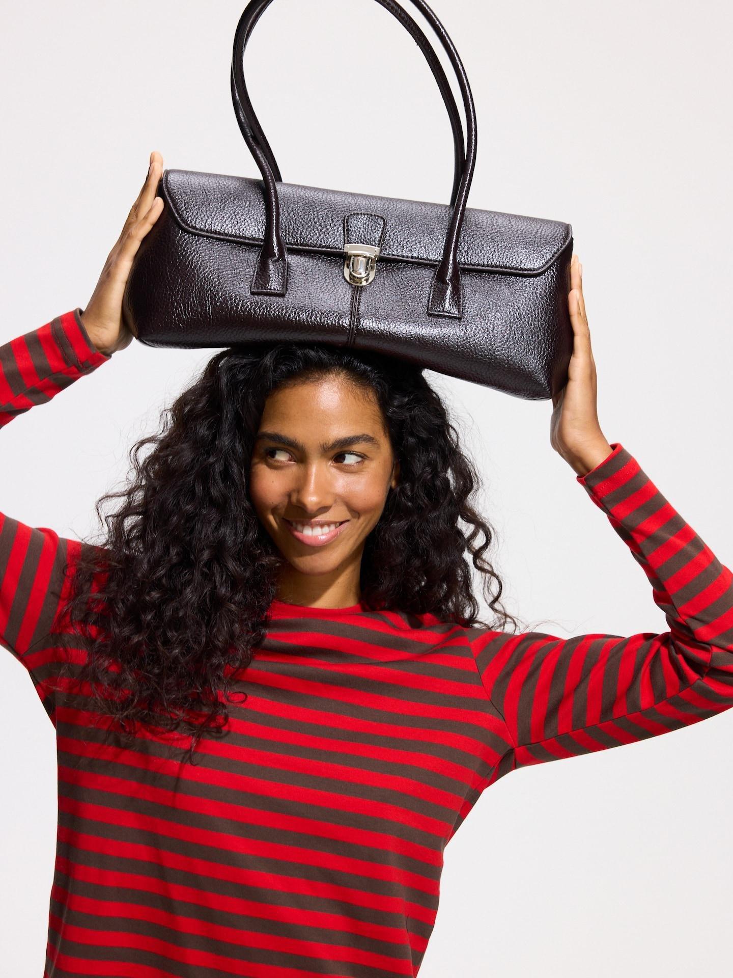 Brown Shoulder Bag, Brown, medium