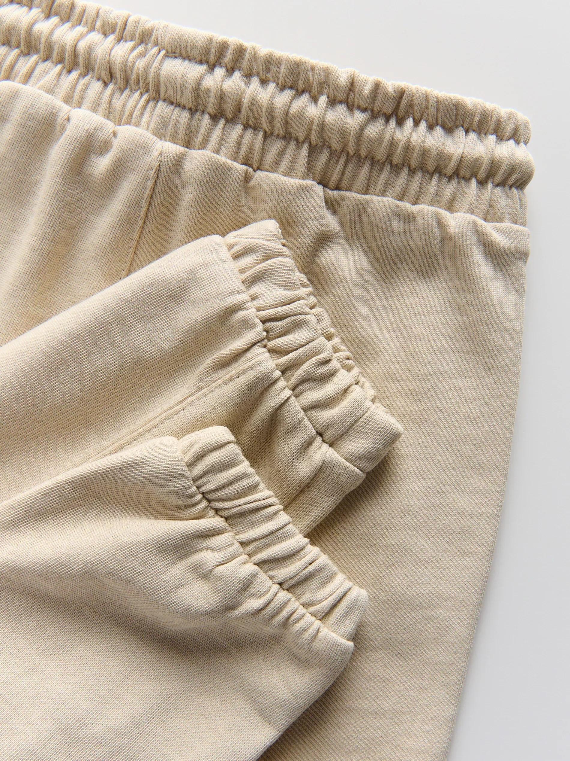 Beige Cotton Trousers, , large image number 1