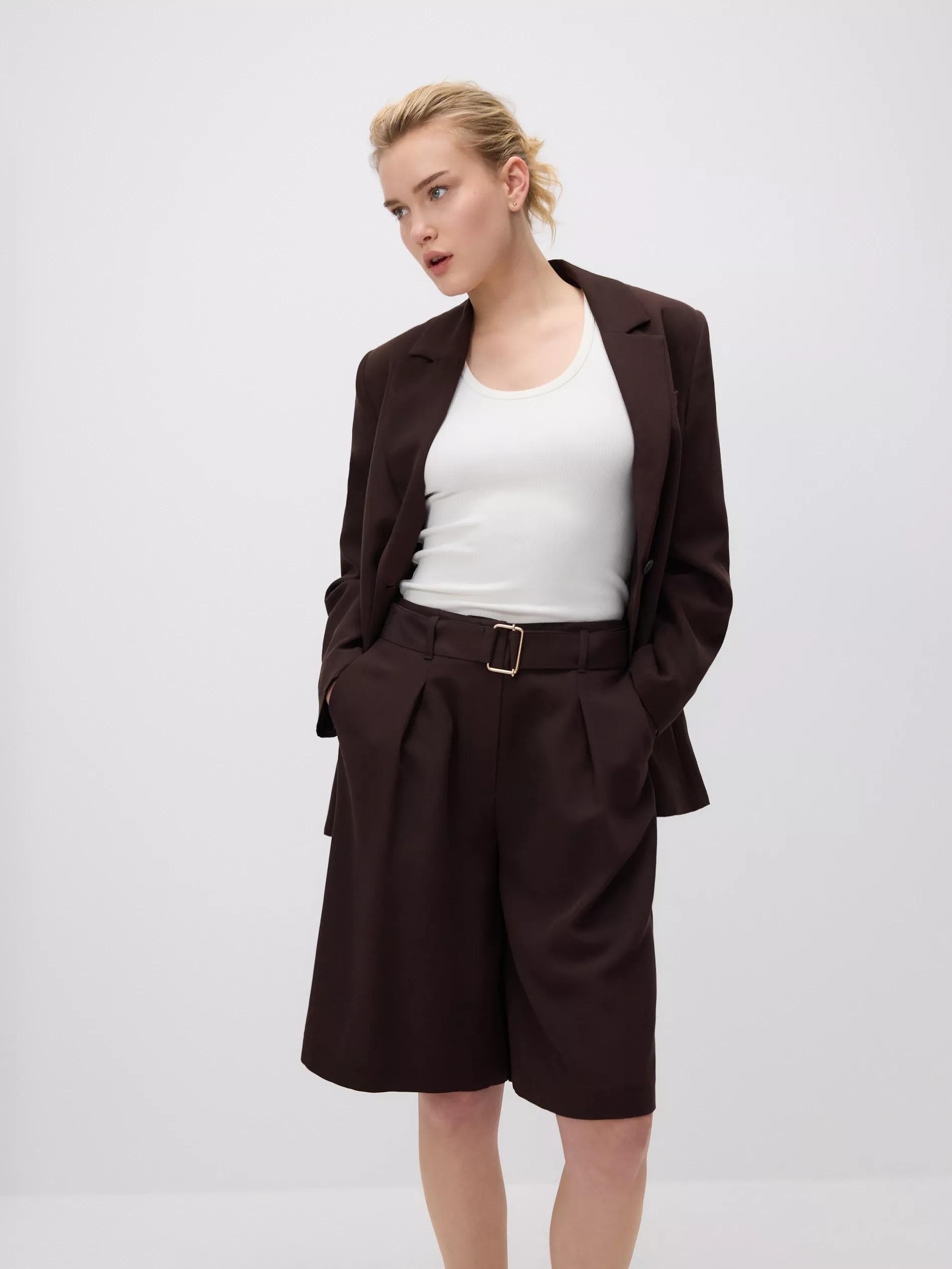 Brown Shorts & Belt, , large image number 0