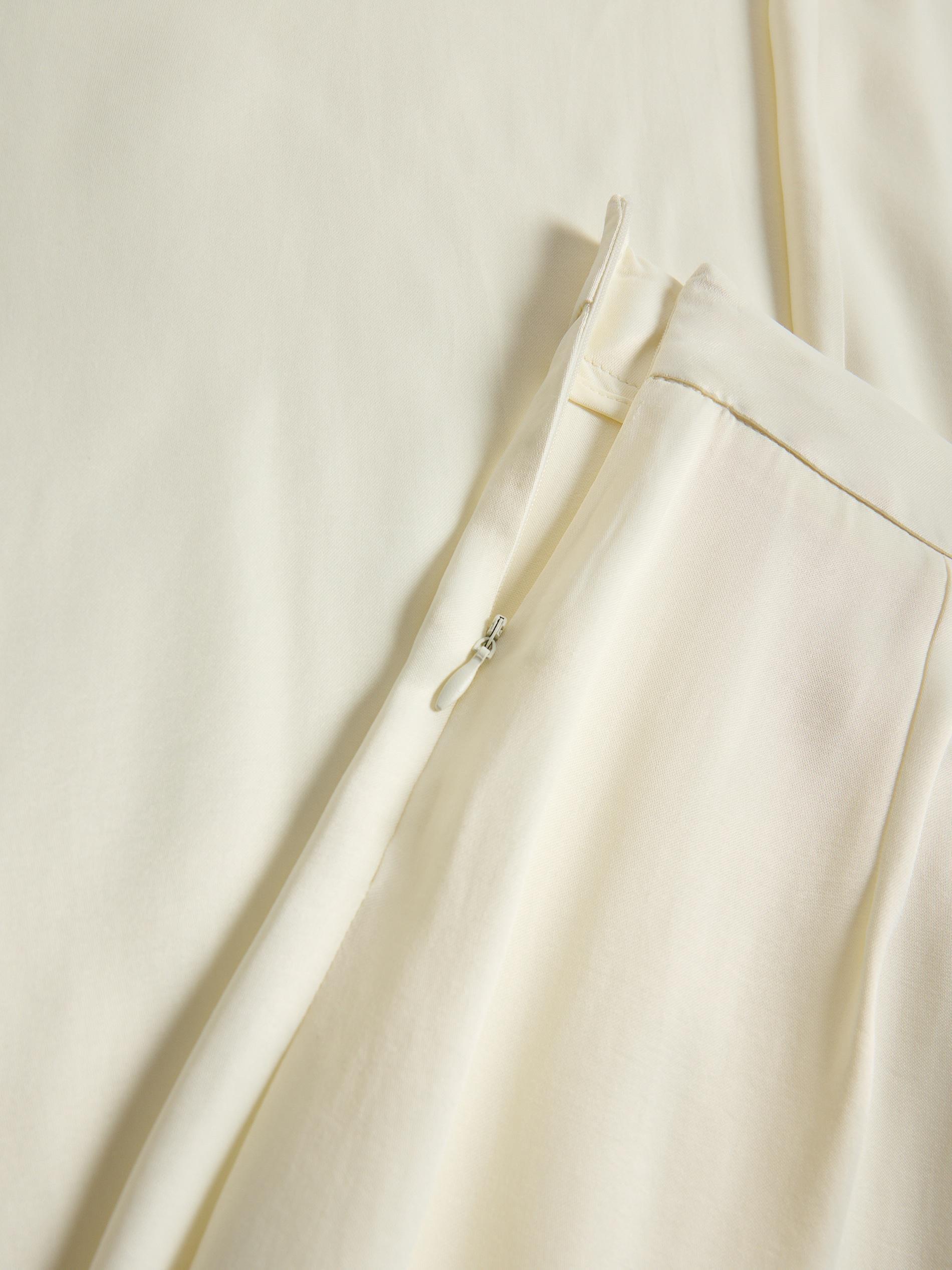 Cream Viscose Trousers, , large image number 4