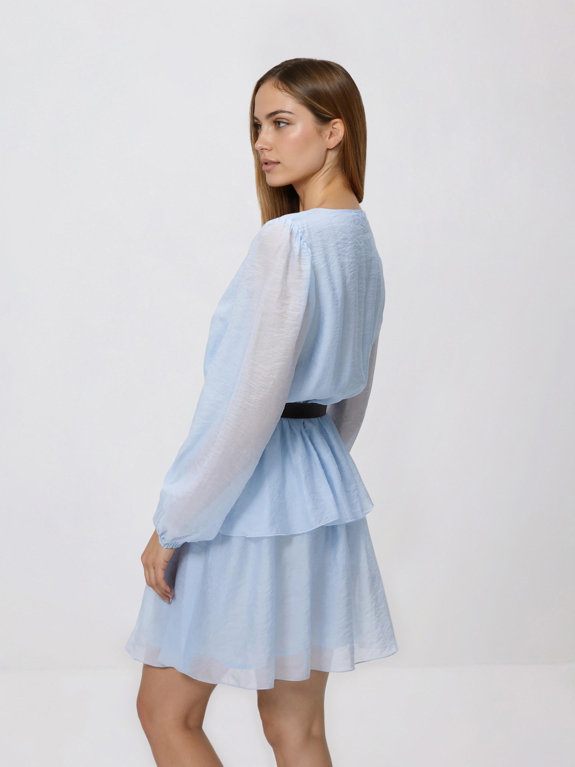 Blue Lyocell Blend Dress, Blue, large image number 1