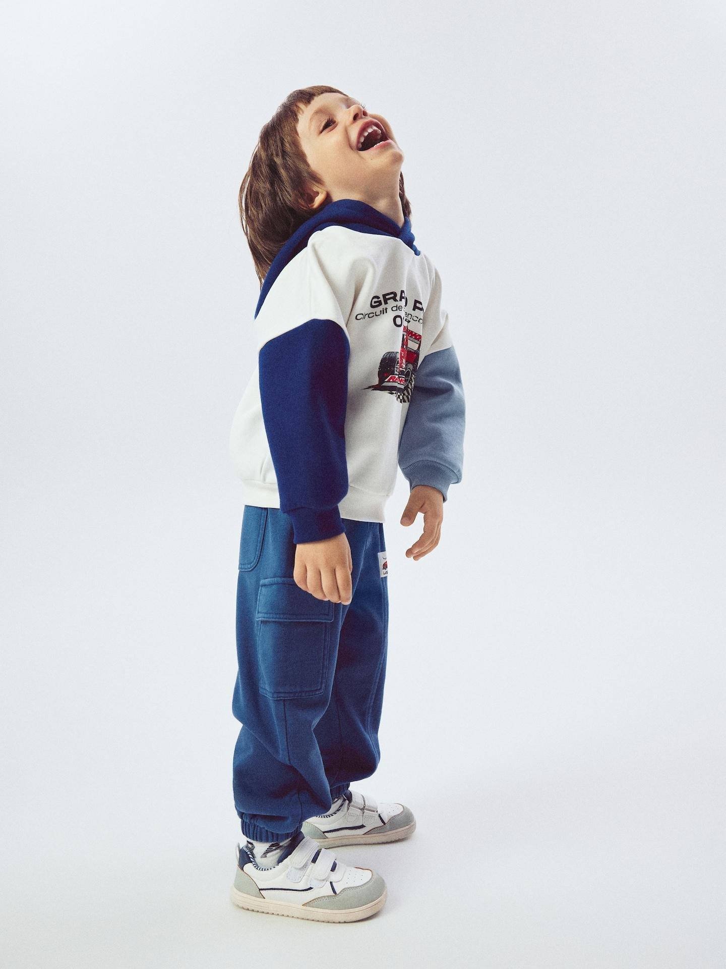 Blue Cargo Joggers, Blue, large image number 0