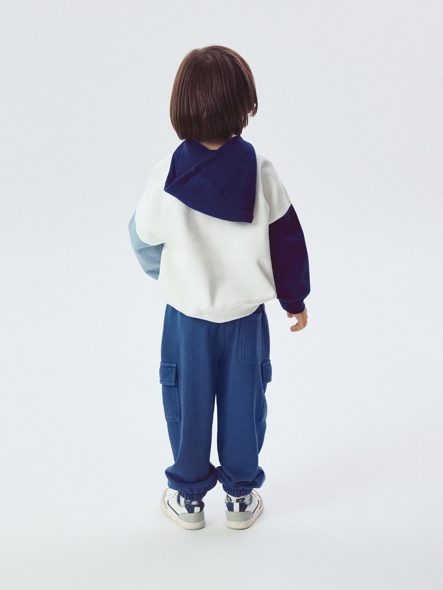 Blue Cargo Joggers, Blue, large image number 4