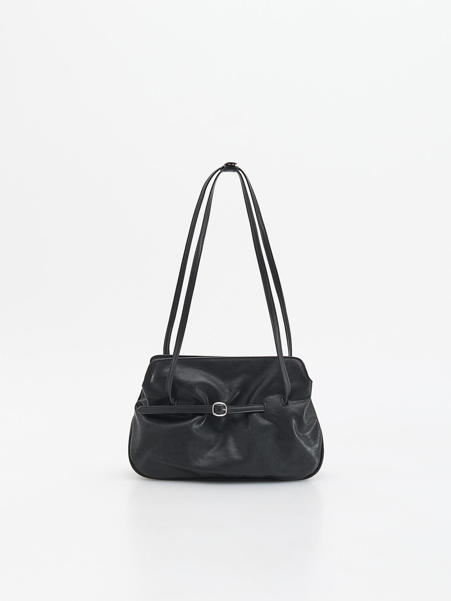 Black Shoulder Bag, Black, large image number 0