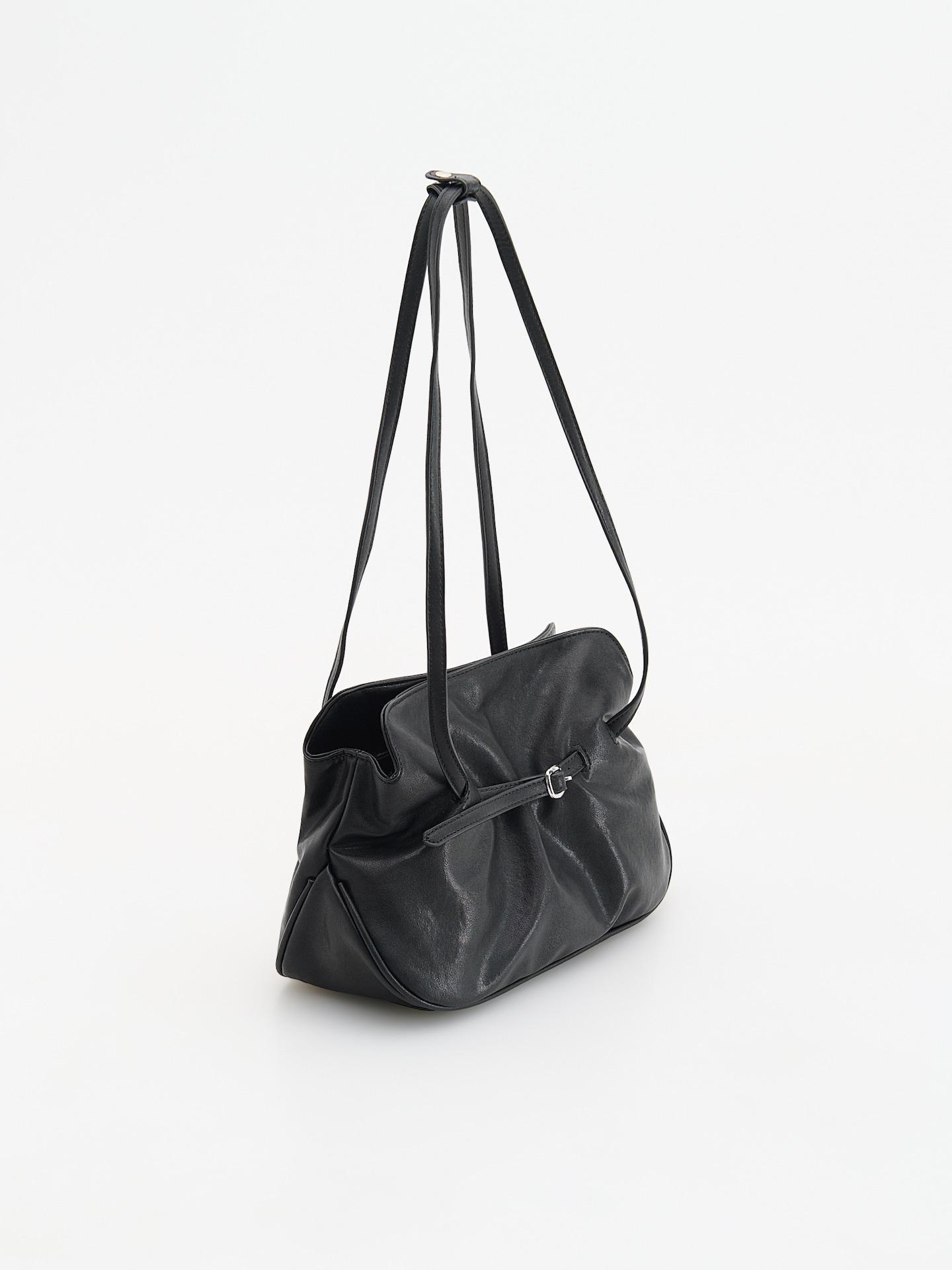 Black Shoulder Bag, Black, medium