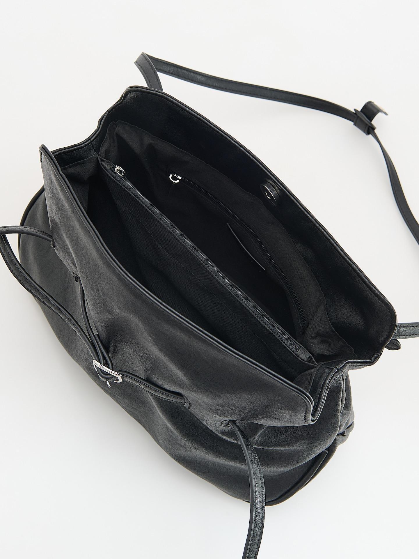 Black Shoulder Bag, Black, medium