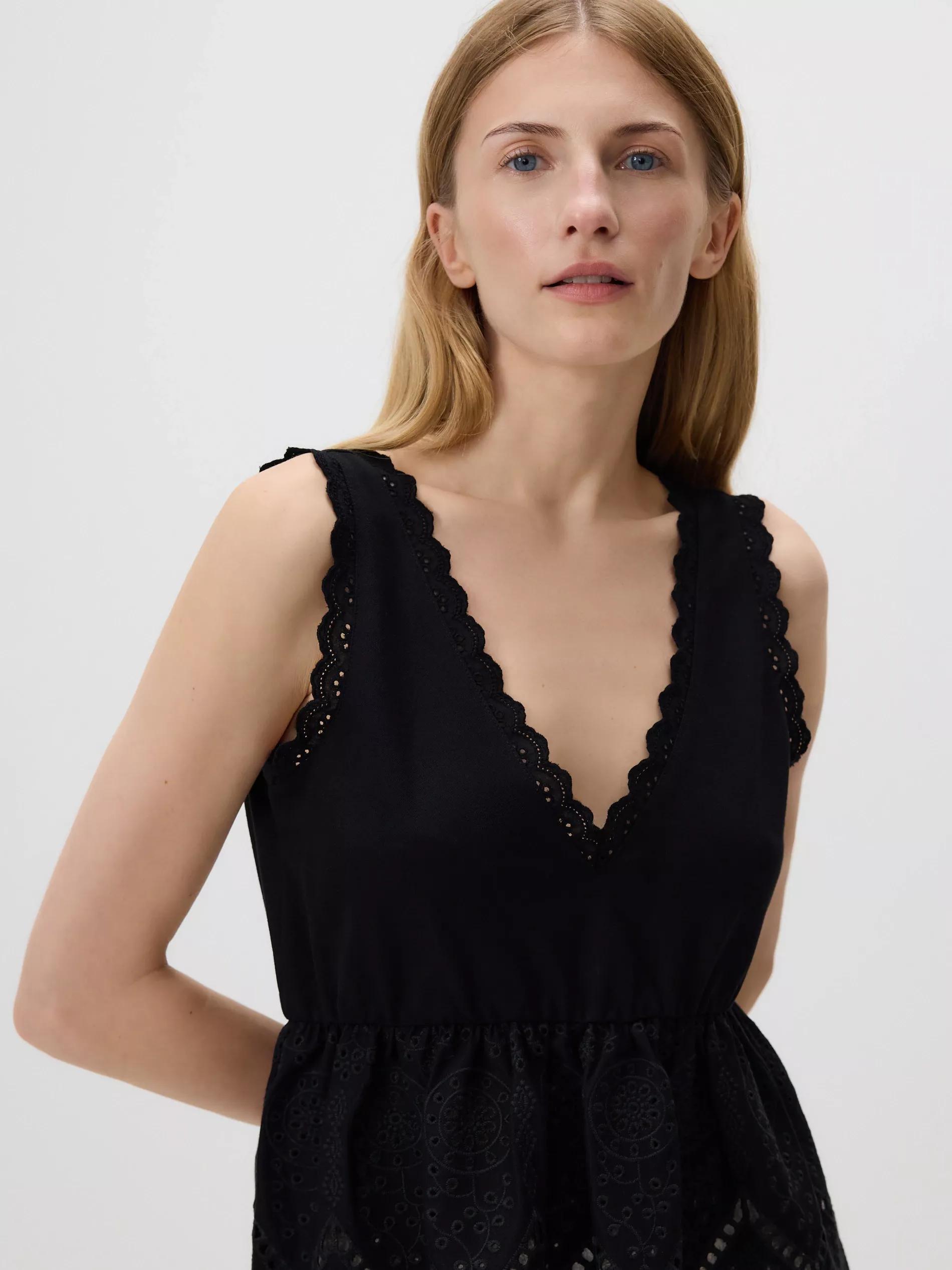 Black Blouse, Black, medium