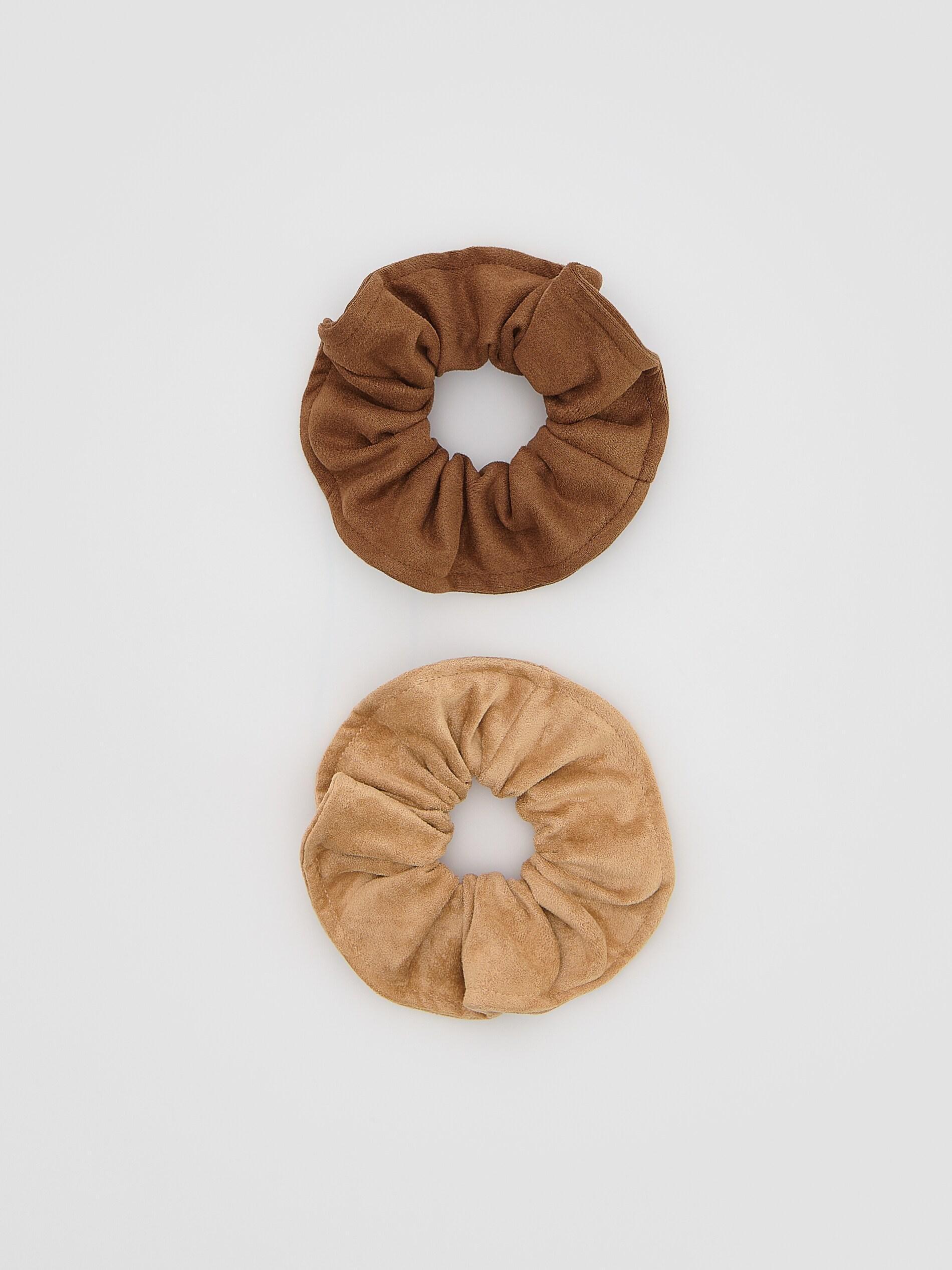 Multicolour Scrunchies, Set Of 2, Multicolor, large image number 1